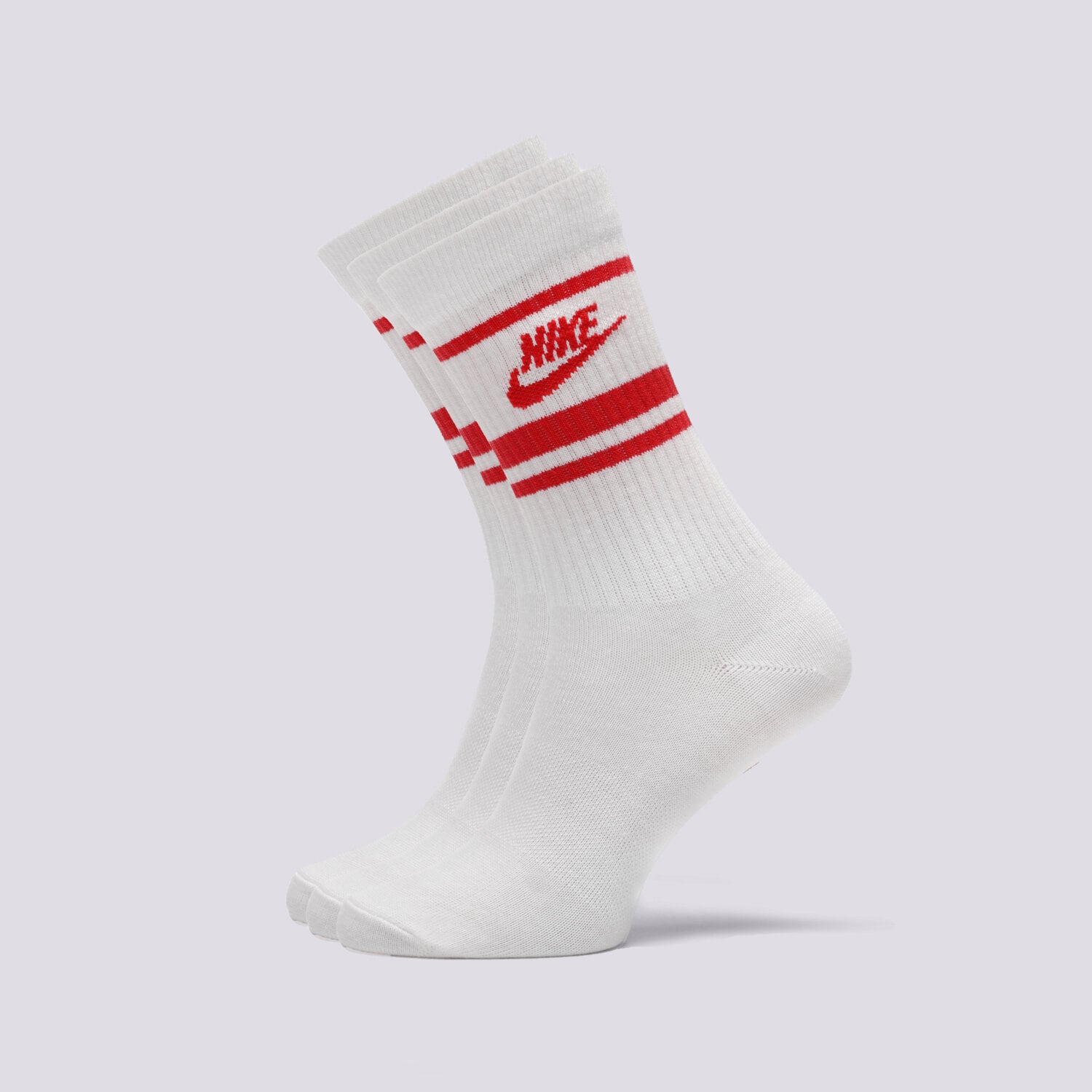 Skarpetki sportowe damskie NIKE ESSENTIAL STRIPE SOCKS (3 PACKS)  DX5089-102 BIAŁY
