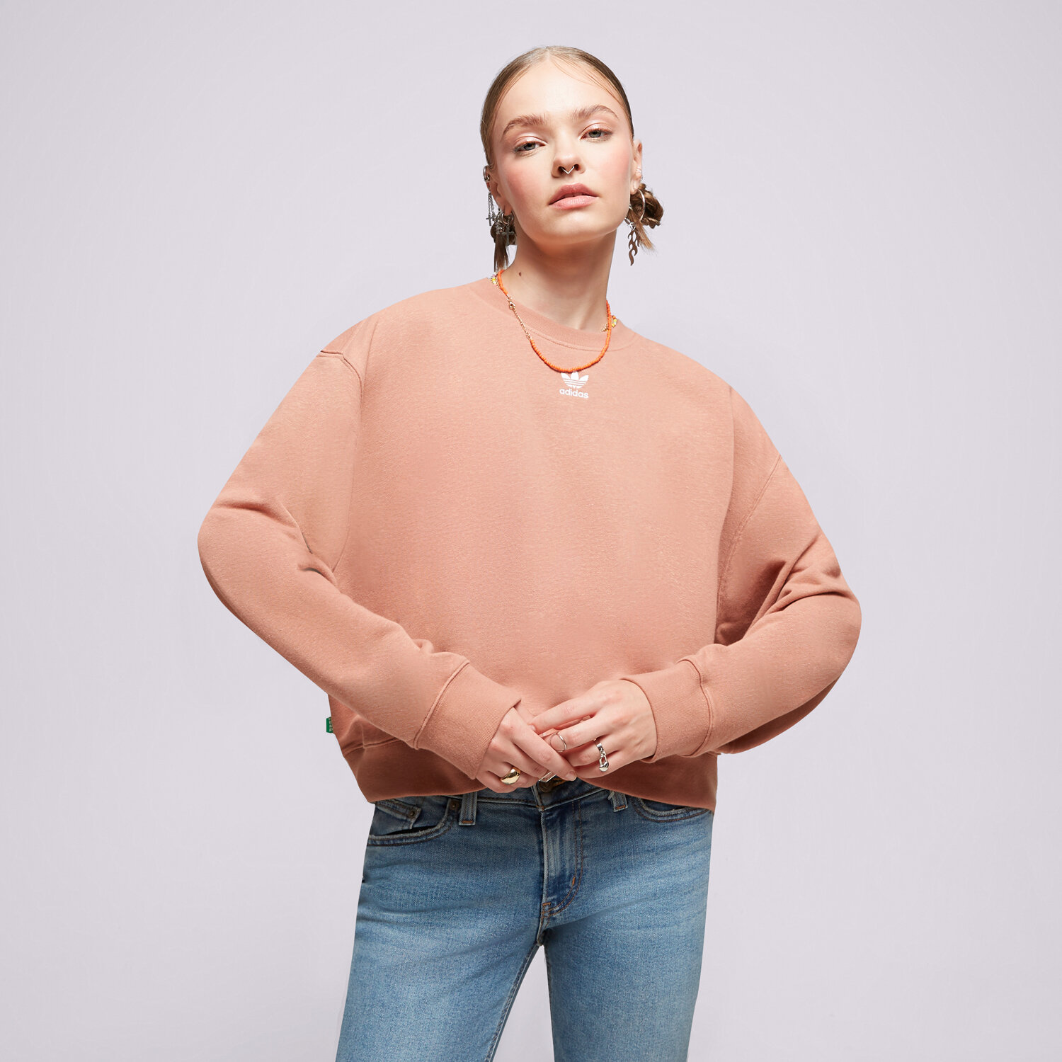 Bluza damska ADIDAS BLUZA ESS SWEATER IC1822 RÓŻOWY