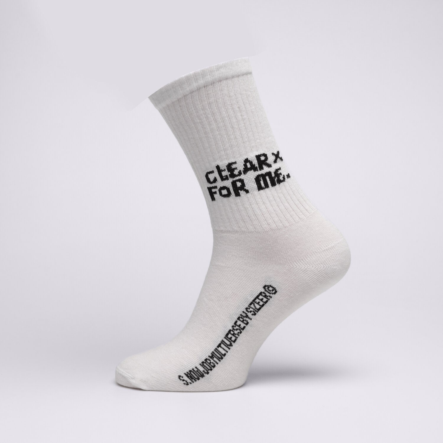 Skarpetki sportowe damskie S.NOW JOB SIZEER SOCKS "CLEAR FOR ME" SI123SKD50001 BIAŁY