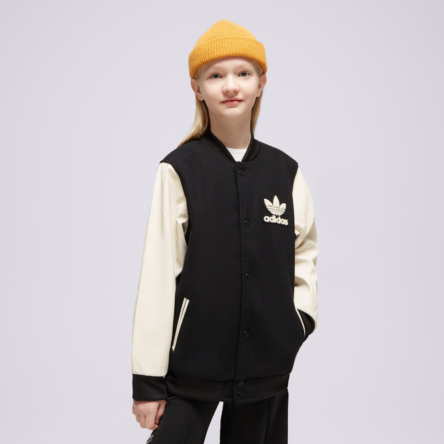 Dziecięca kurtka przejściowa (wiosenna/jesienna) ADIDAS KURTKA VRCT JACKET U IL1847 CZARNY