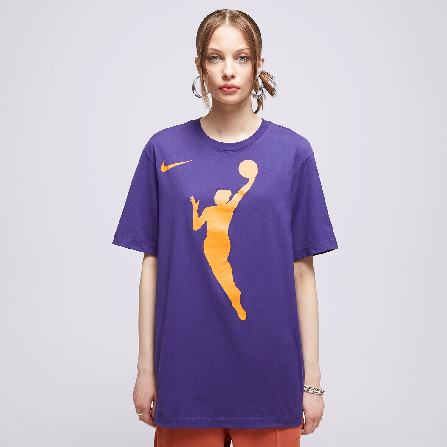 Koszulka, t-shirt damski NIKE T-SHIRT WNBA U NK T13 SS TEE NBA FB9833-566 NIEBIESKI