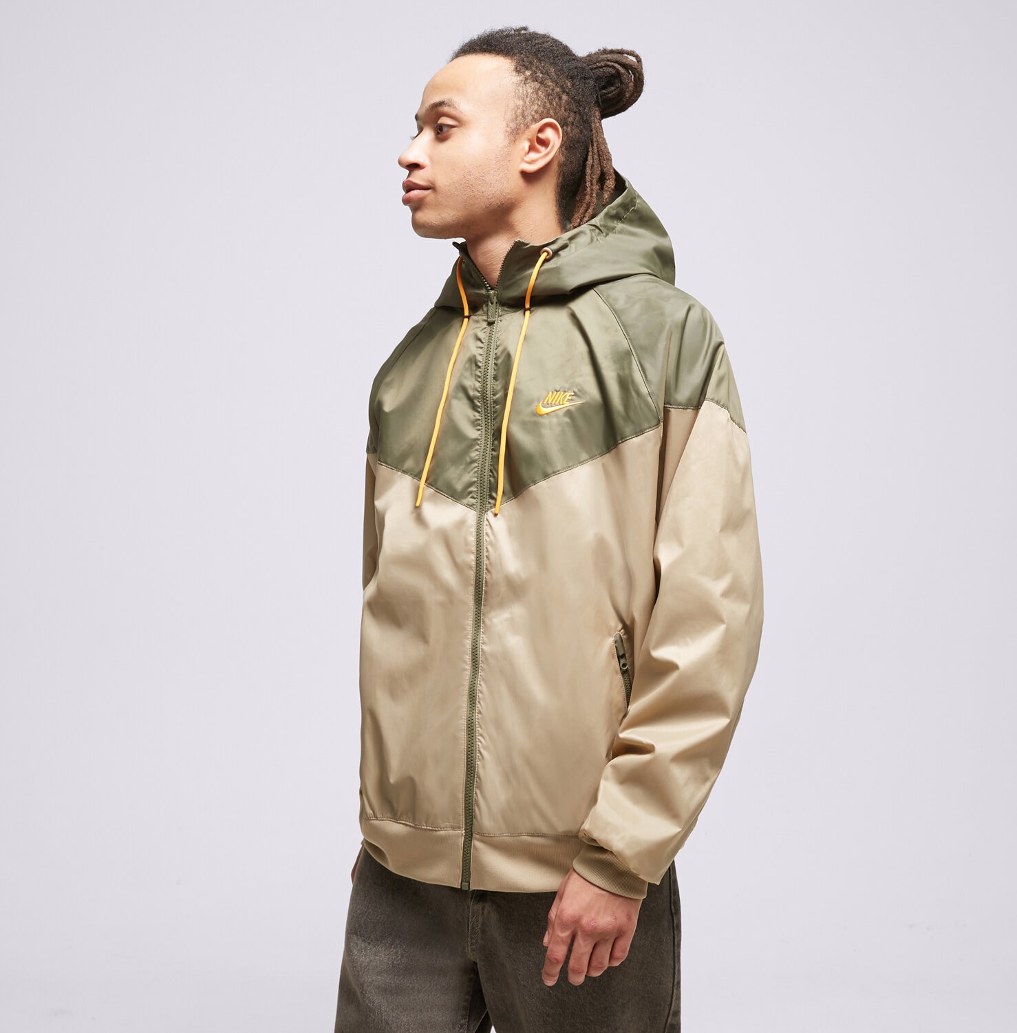 Kurtka wiosenna / jesienna męska NIKE KURTKA SPORTSWEAR HERITAGE DA0001-247 SZARY