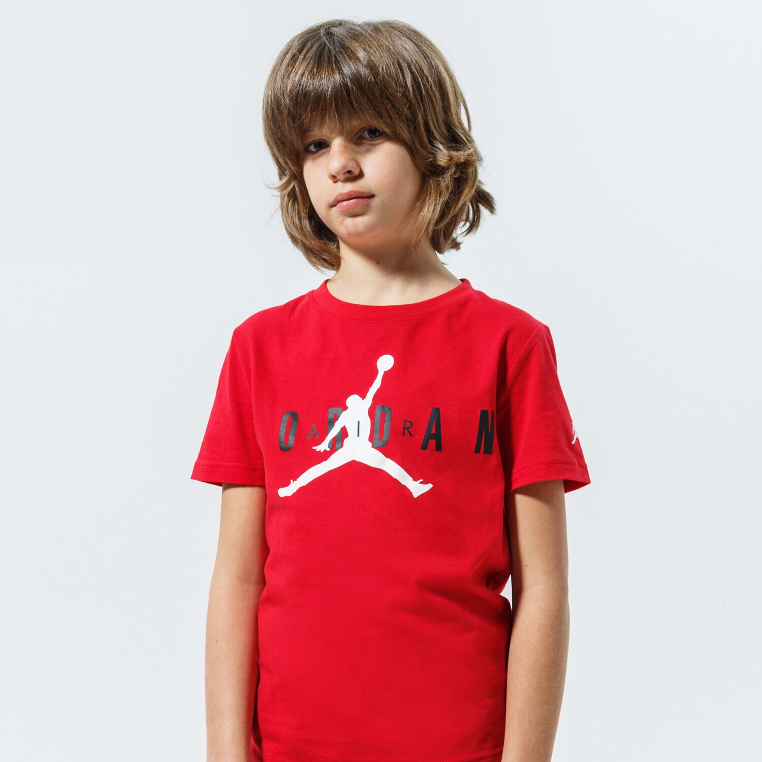 Koszulka, t-shirt dla dzieci JORDAN T-SHIRT JDB BRAND TEE 5 BOY 955175-R78 BORDOWY