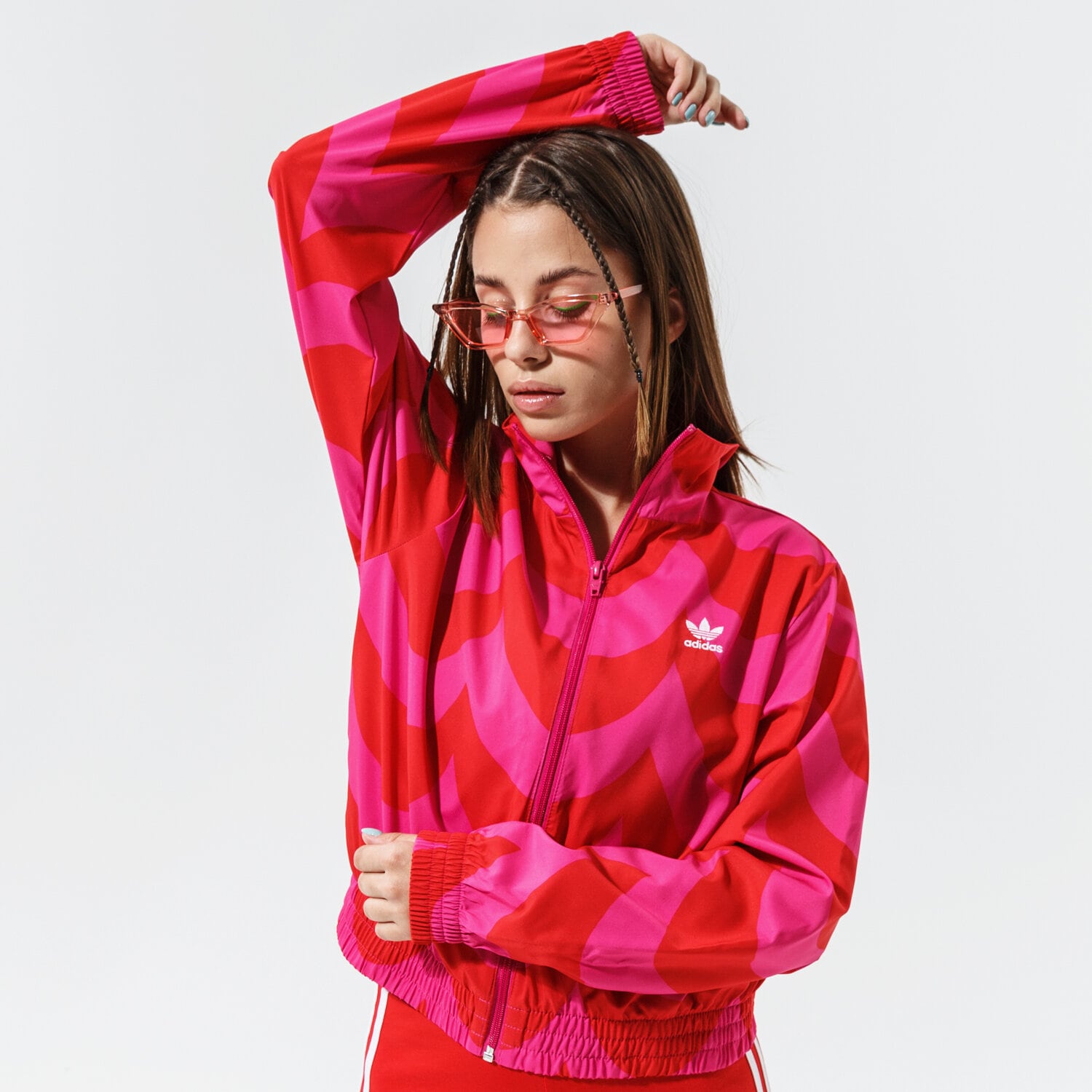 Bluza damska ADIDAS BLUZA ROZPINANA TRACK TOP  H20484 RÓŻOWY