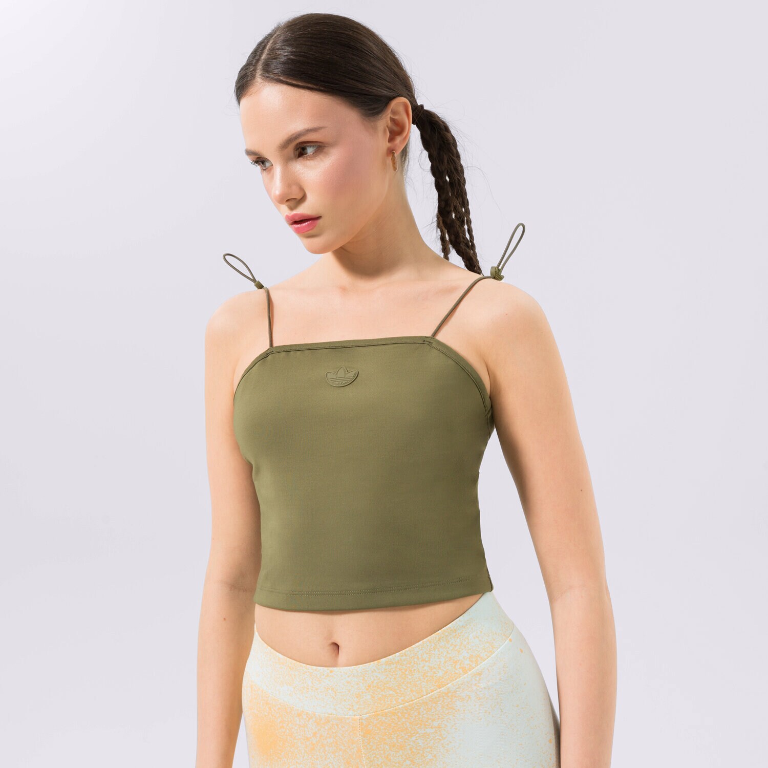 Koszulka, t-shirt damski ADIDAS TOP HF1987 HF1987 KHAKI