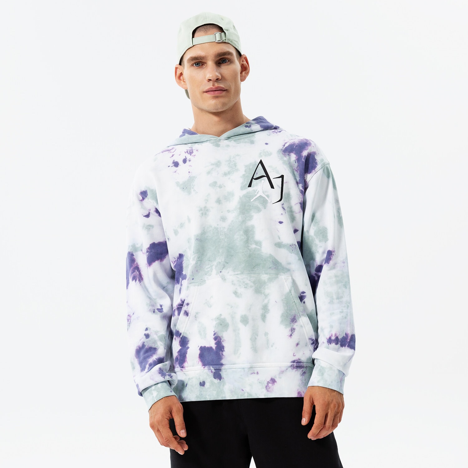 Bluza męska JORDAN BLUZA Z KAPTUREM M J SPRT DNA FLC PO DM1410-366 NIEBIESKI