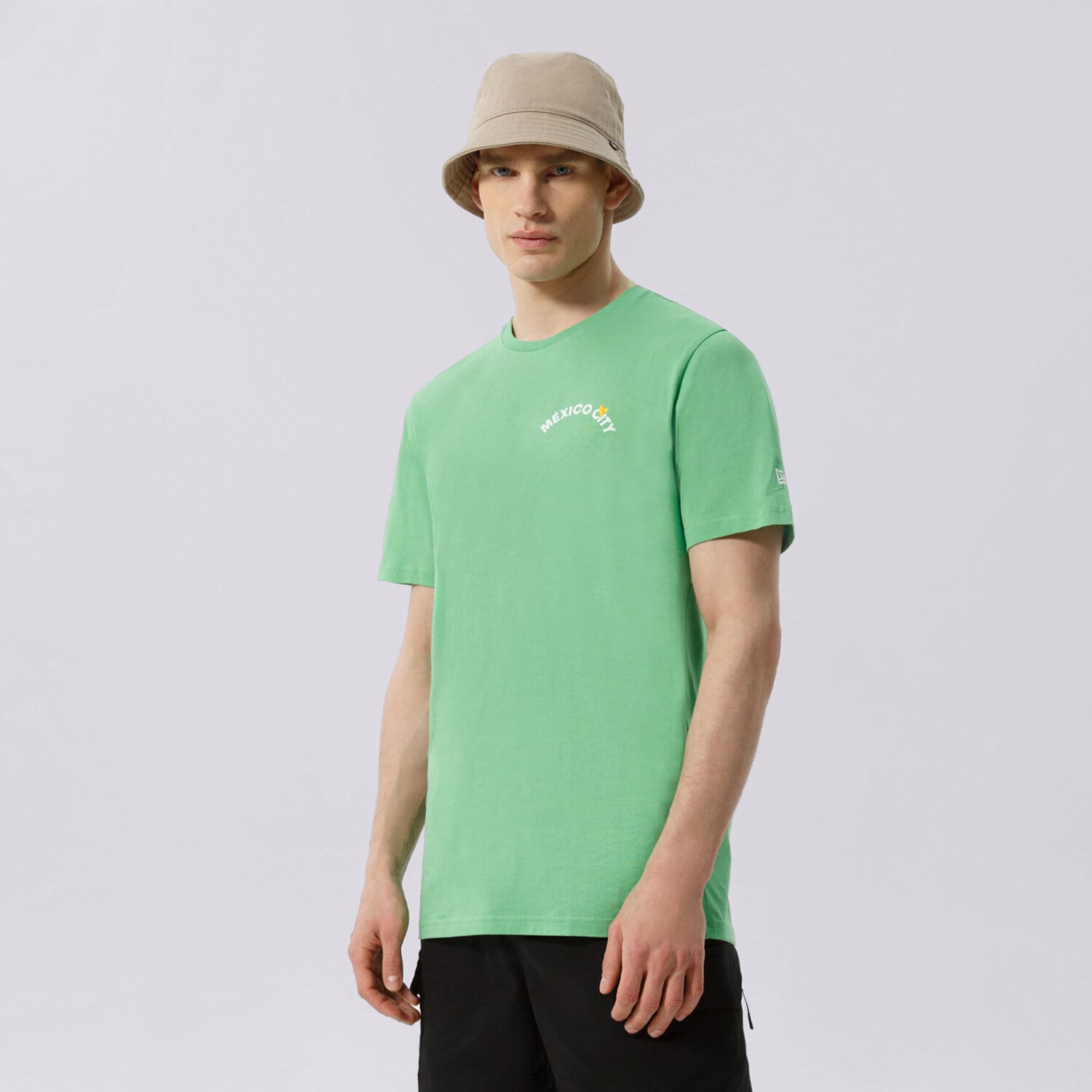 Koszulka, t-shirt sportowy męski NEW ERA T-SHIRT FOOD PACK TEE MEXICO NEW ERA TRG 13083967 ZIELONY