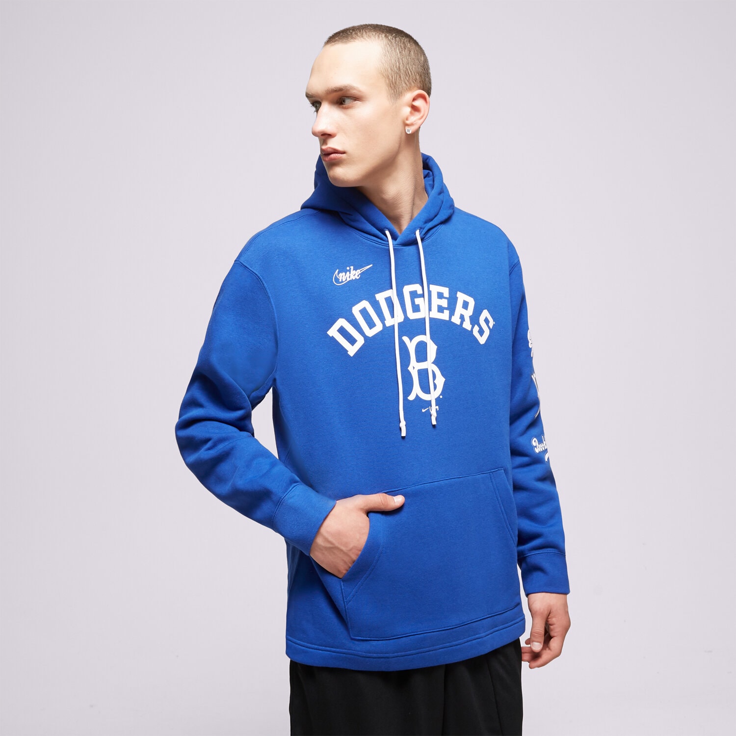 Bluza męska NIKE BLUZA Z KAPTUREM BROOKLYN DODGERS MLB NKMZ-4EW-KB-0QE NIEBIESKI