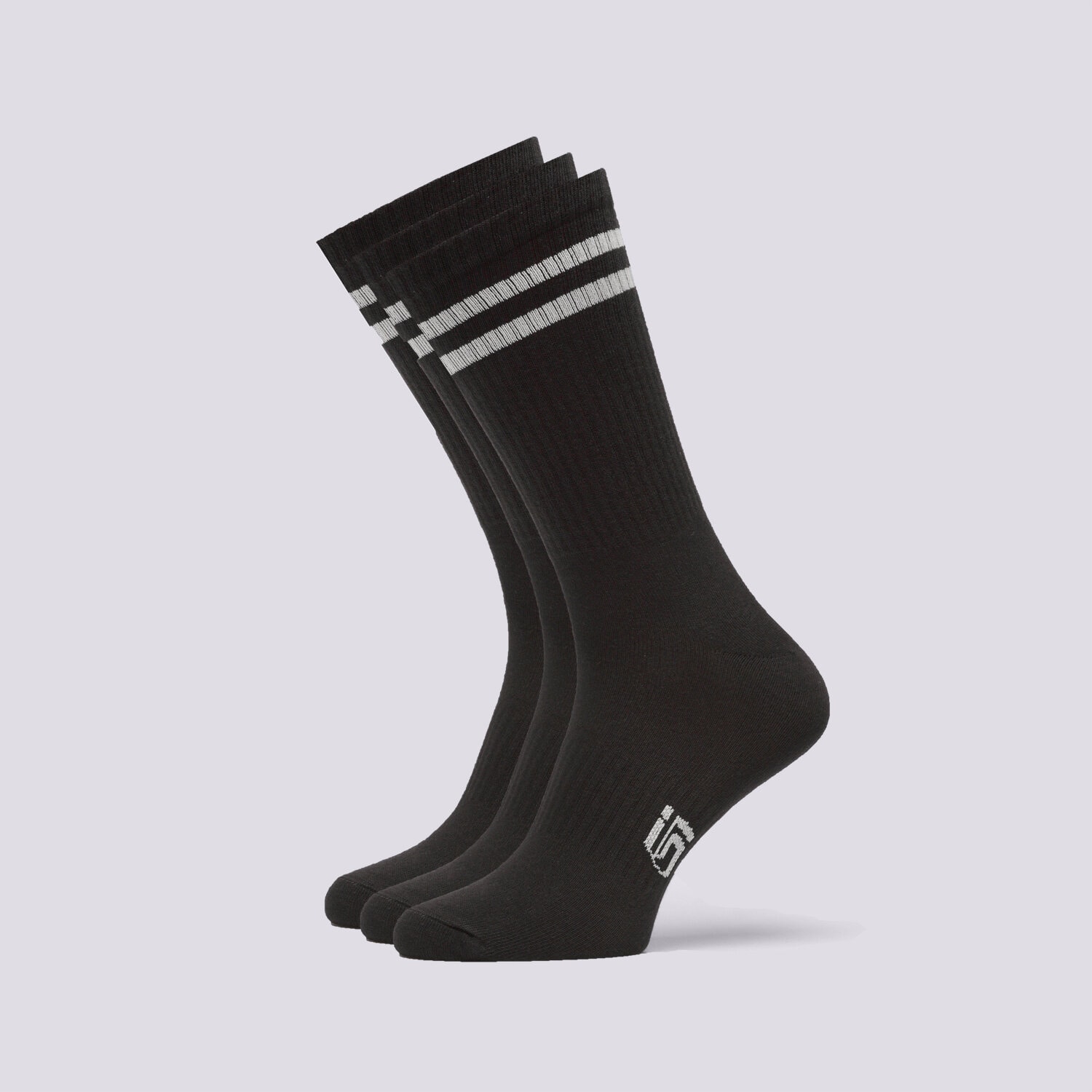 Skarpetki sportowe damskie SIZEER SKARPETY WYSOKIE CZARNE WYSOKIE SI123SKD45001 CZARNY