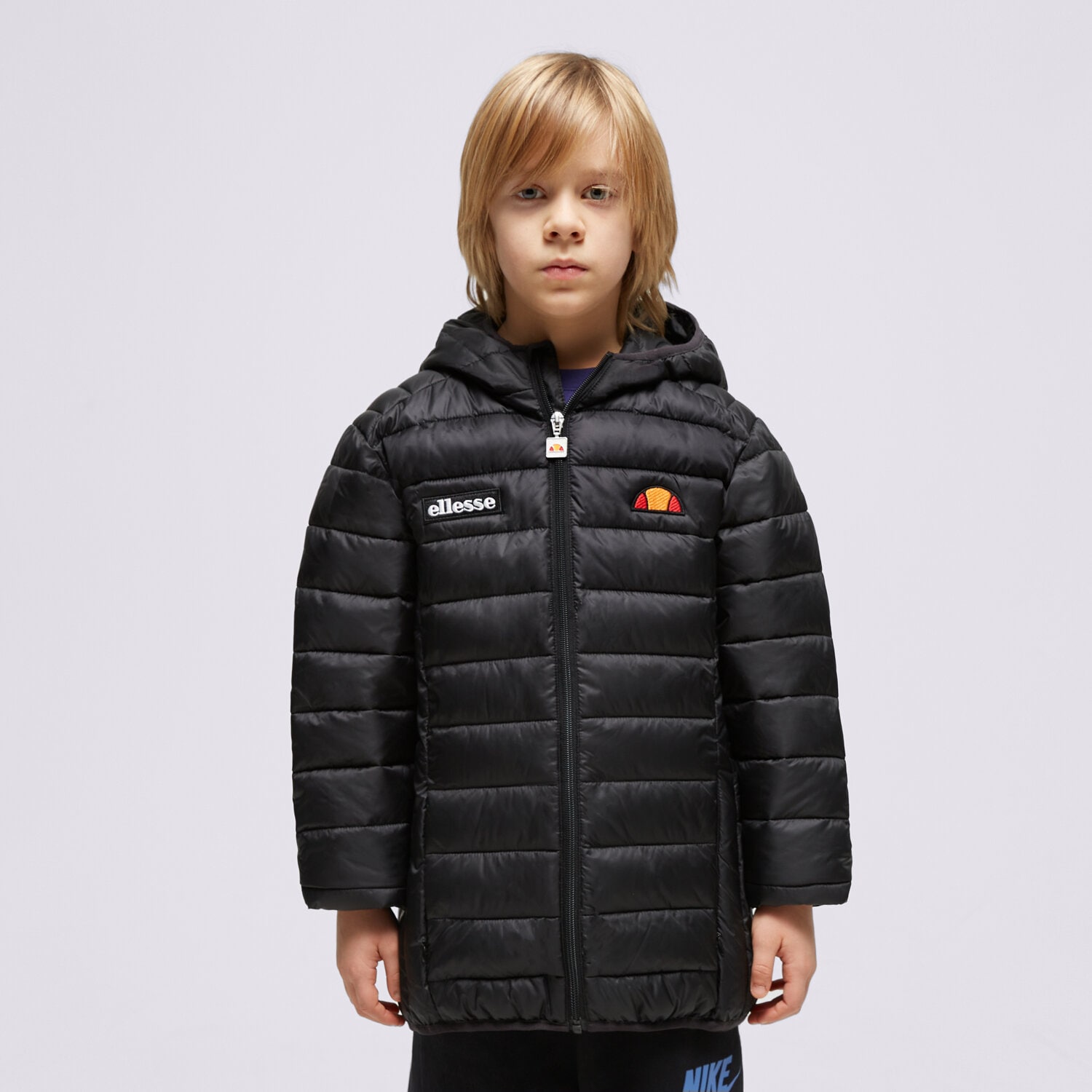 Dziecięca kurtka przejściowa (wiosenna/jesienna) ELLESSE KURTKA PUCHOWA VALENTINA JNR BLK PADDED JACKET S4E09996011 CZARNY
