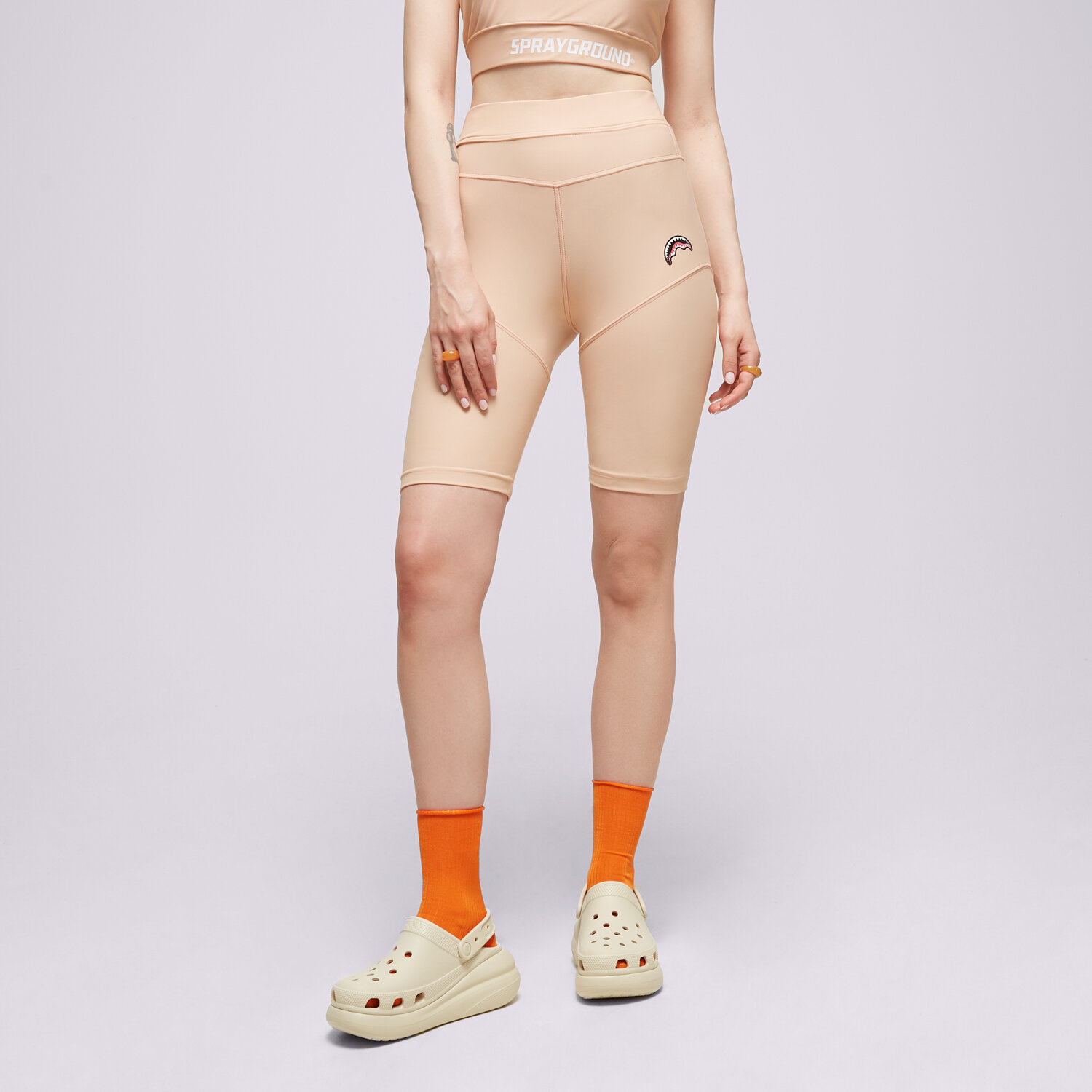 Spodnie sportowe damskie SPRAYGROUND LEGGINGS SP175 SP175-BROWN BRĄZOWY