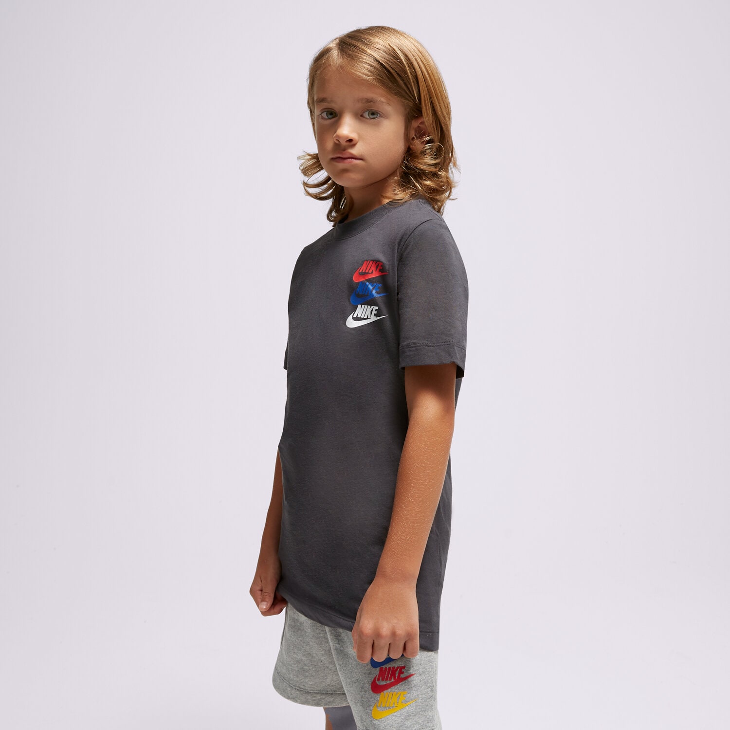 Koszulka, t-shirt dla dzieci NIKE T-SHIRT B NSW SI GRAPHIC TEE FJ5391-070 GRANATOWY