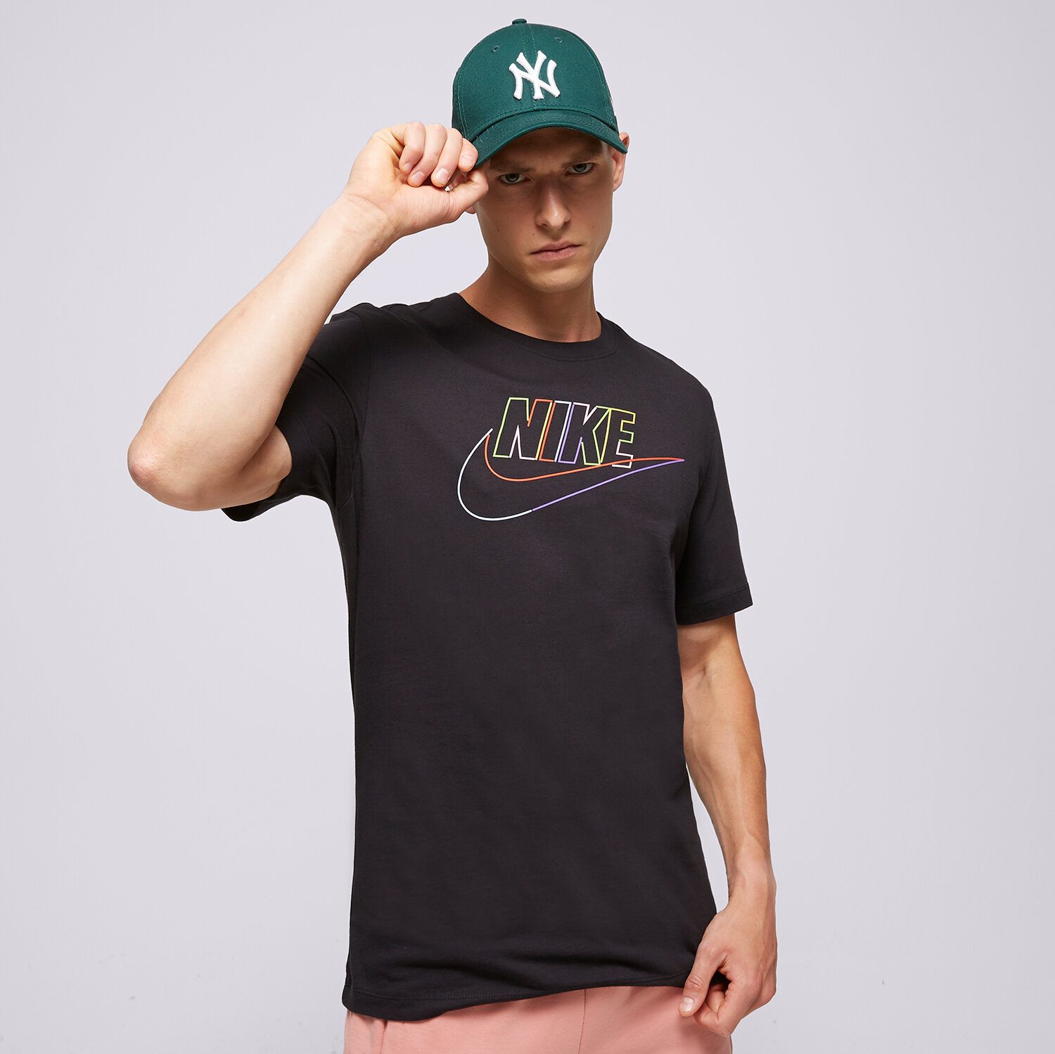 Koszulka, t-shirt sportowy męski NIKE T-SHIRT M NSW TEE CLUB+ BRD PK HBR DZ2871-010 CZARNY