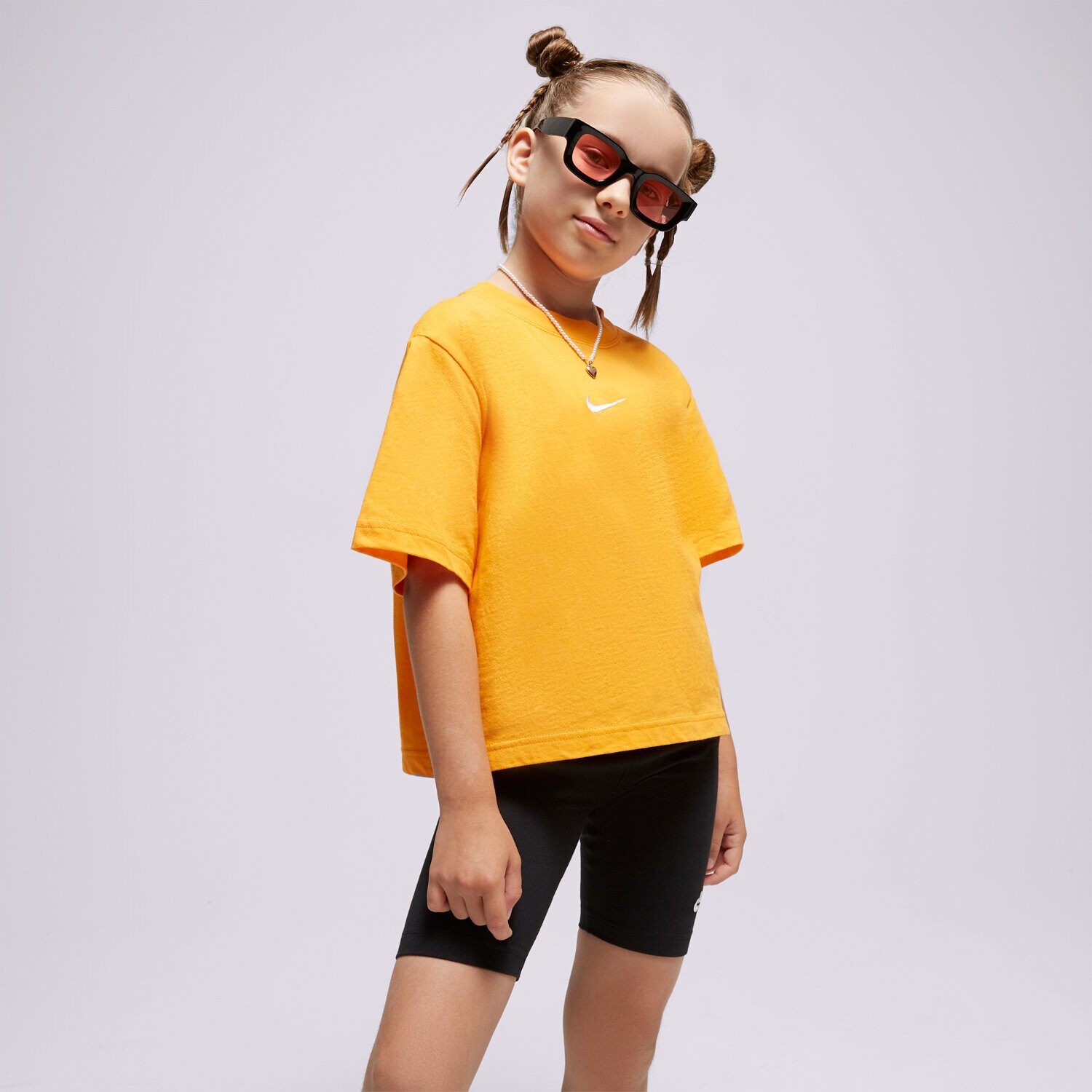 Koszulka, t-shirt dla dzieci NIKE T-SHIRT NIKE SPORTSWEAR DH5750-836 POMARAŃCZOWY