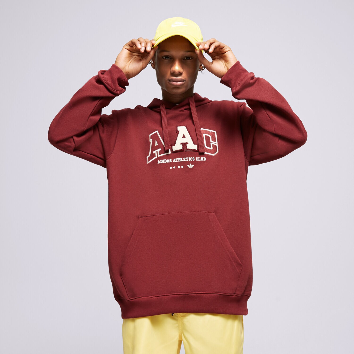 Bluza męska ADIDAS BLUZA Z KAPTUREM METRO AAC HOOD IC8383 BORDOWY