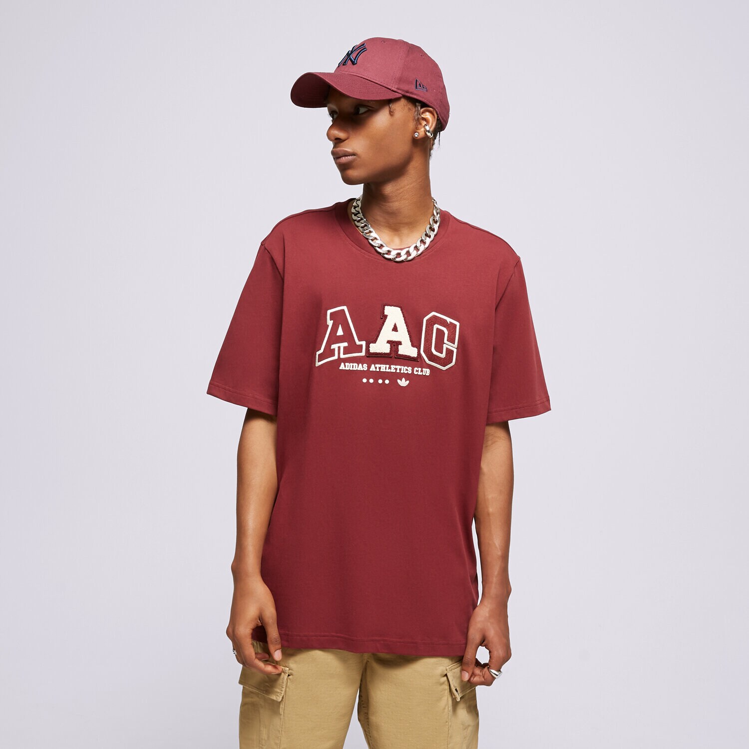 Koszulka, t-shirt sportowy męski ADIDAS T-SHIRT METRO AAC TEE IC8373 FIOLETOWY