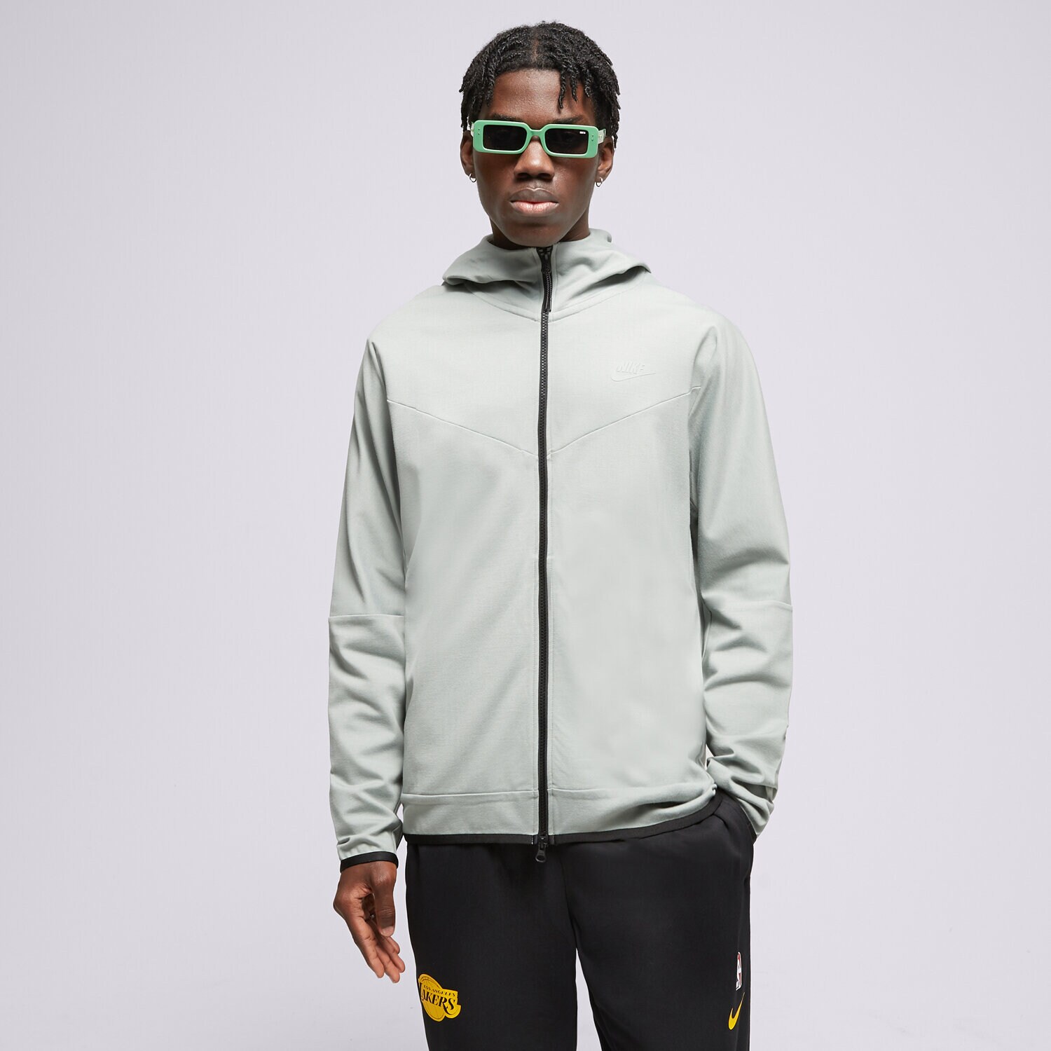 Bluza męska NIKE BLUZA ROZPINANA Z KAPTUREM TECH FZ LIGHT DX0822-330 ZIELONY