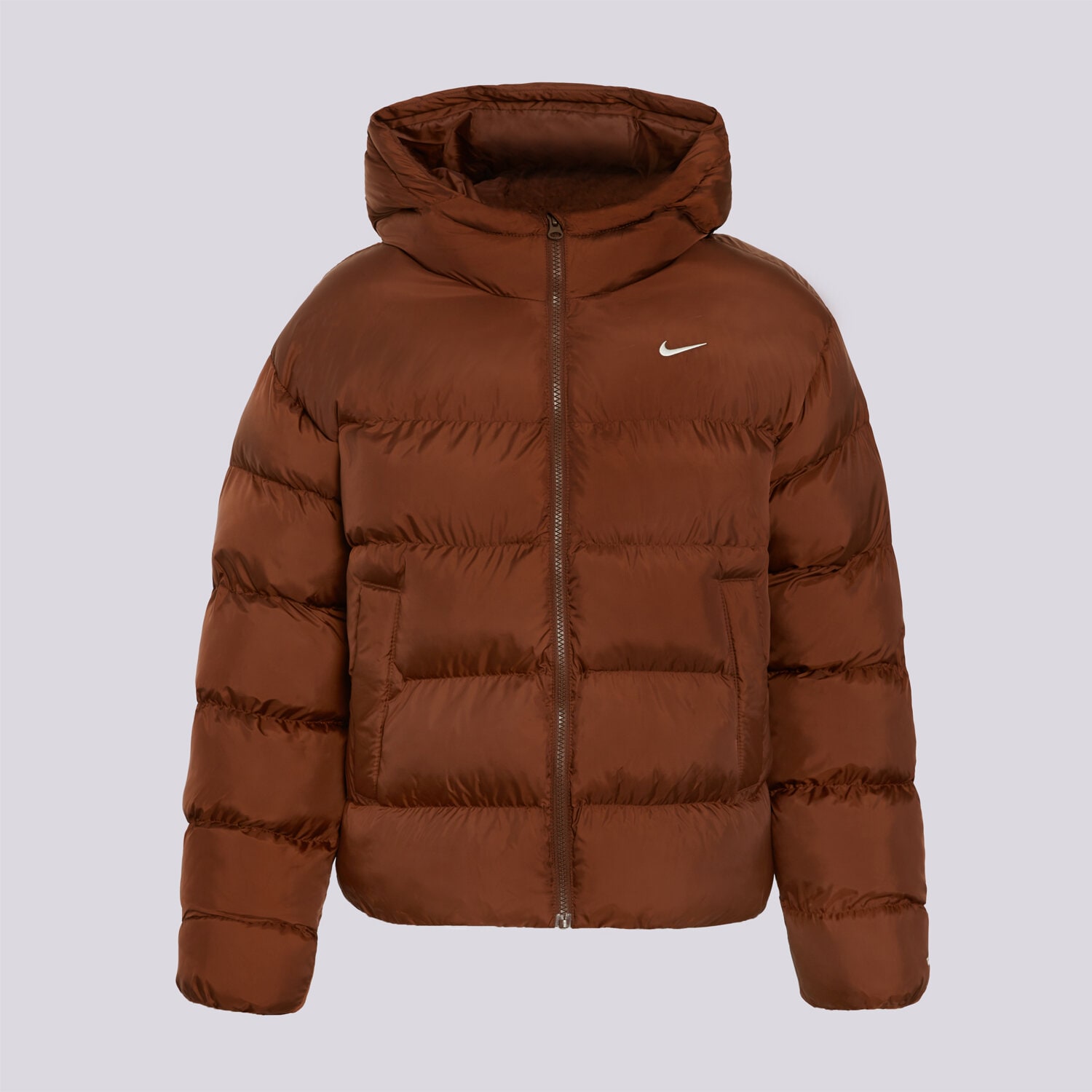 Kurtka zimowa damska NIKE KURTKA PUCHOWA W NKCLSSC JKT IF5931-259 BRĄZOWY