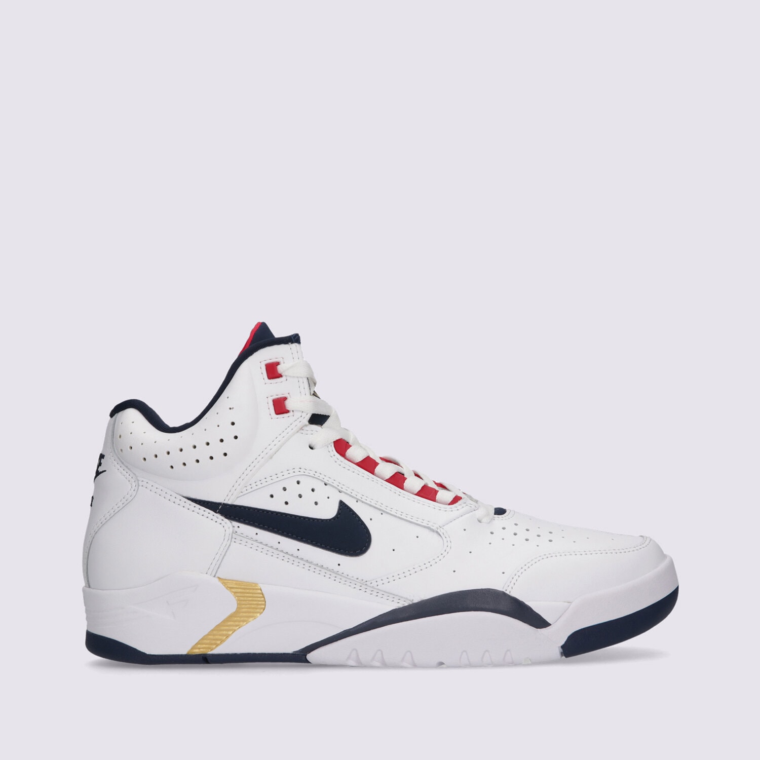 Buty sneakersy męskie NIKE AIR FLIGHT LITE MID DJ2518-102 BIAŁY