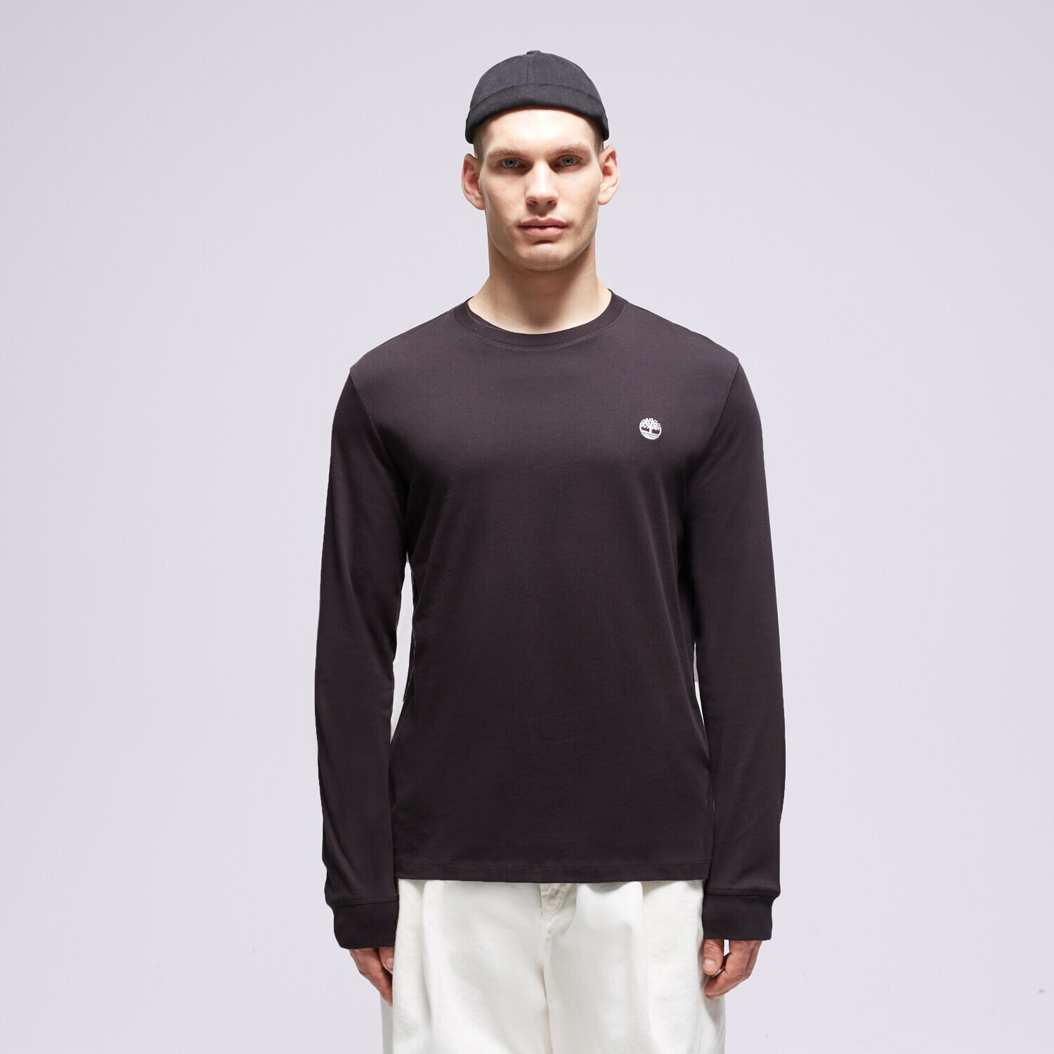 Koszulka, t-shirt sportowy męski TIMBERLAND T-SHIRT LS DUNSTAN RIVER JERSEY CREW TEE SLIM TB0A2BQ30011 CZARNY