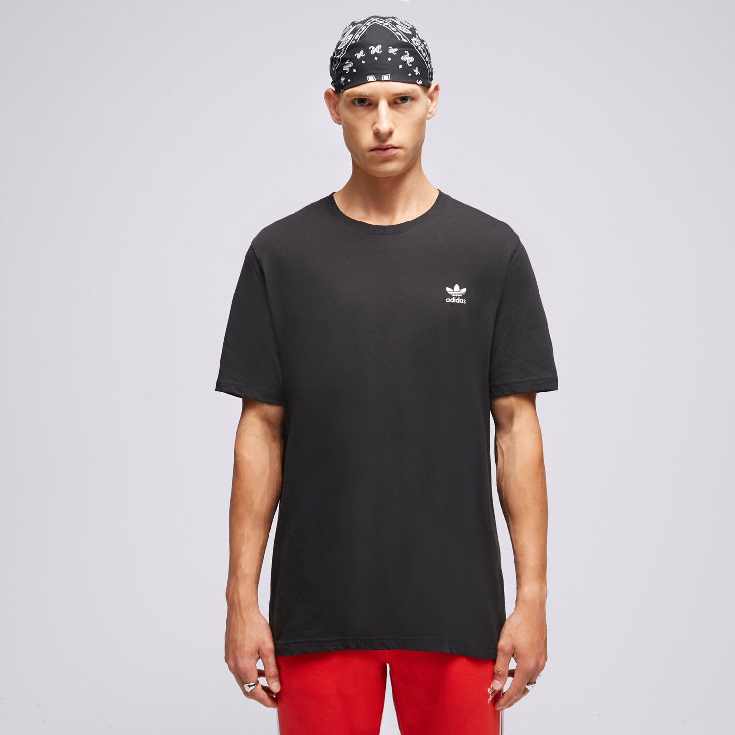Koszulka, t-shirt sportowy męski ADIDAS T-SHIRT ESSENTIAL TEE IM4540 CZARNY