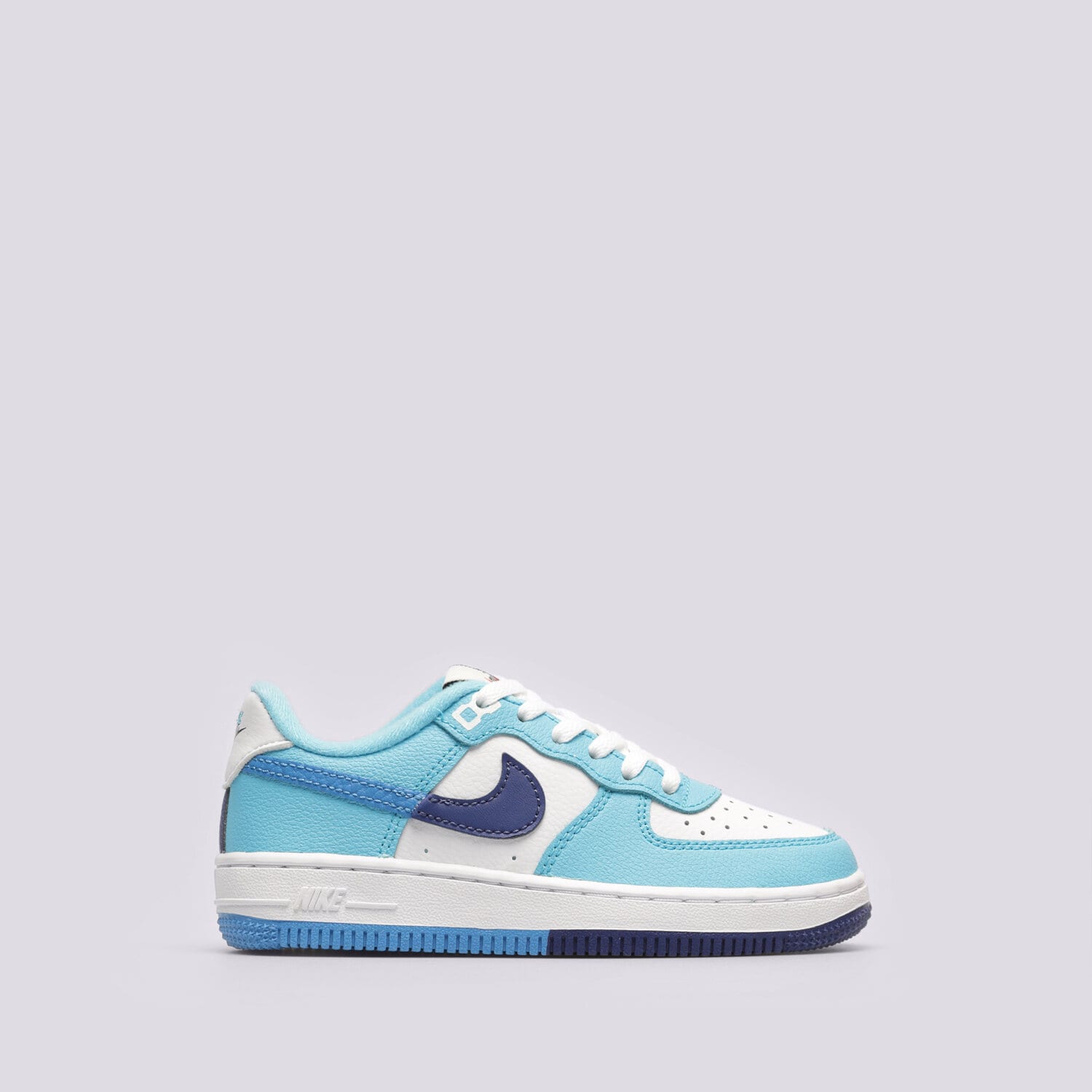 Buty sneakersy dla dzieci NIKE FORCE 1 LV8 2 DX2164-100 NIEBIESKI