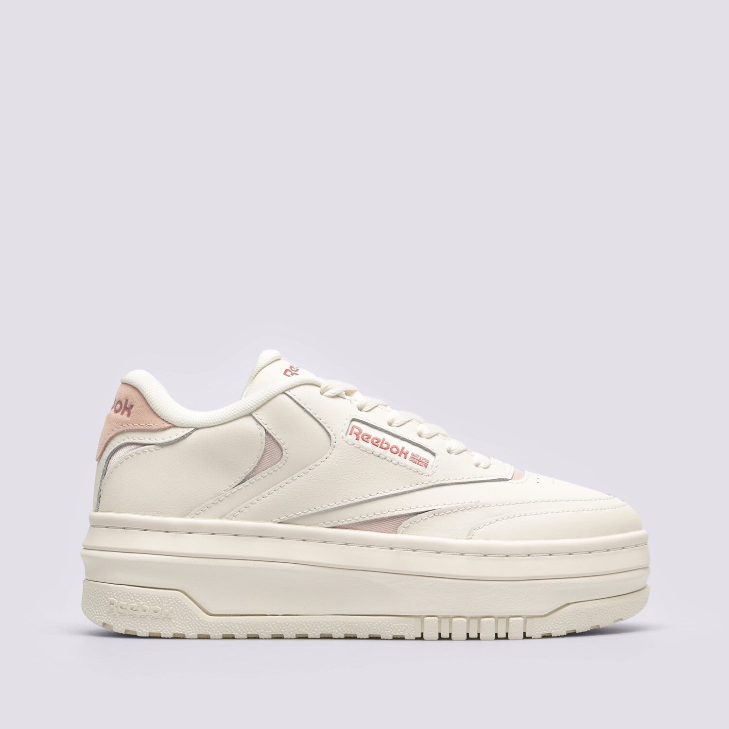 Buty sneakersy damskie REEBOK CLUB C EXTRA 100033105 KREMOWY