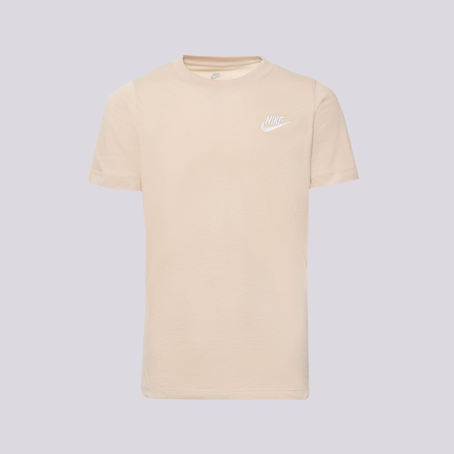 Koszulka, t-shirt dla dzieci NIKE T-SHIRT NIKE SPORTSWEAR BOY AR5254-126 BEŻOWY