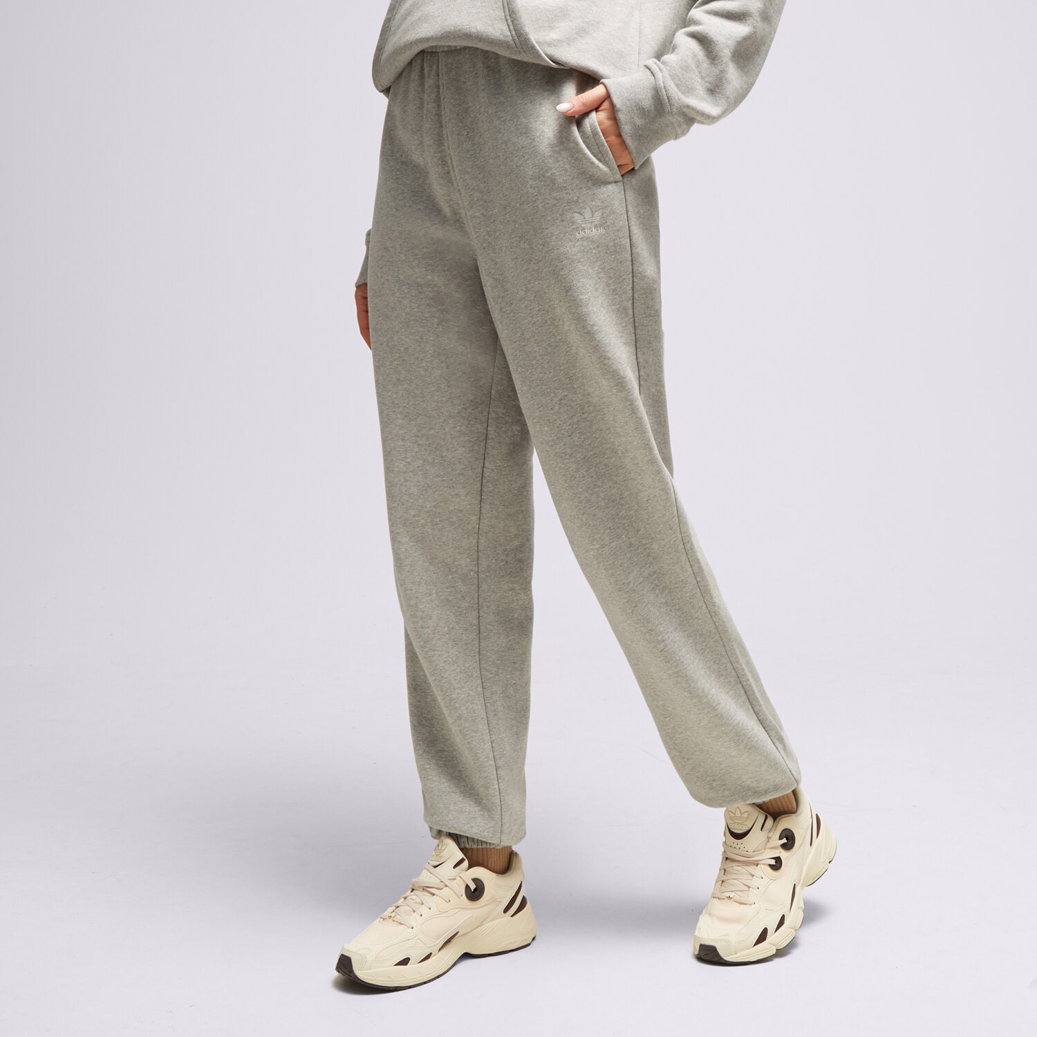 Spodnie sportowe damskie ADIDAS SPODNIE PANTS IA6432 SZARY
