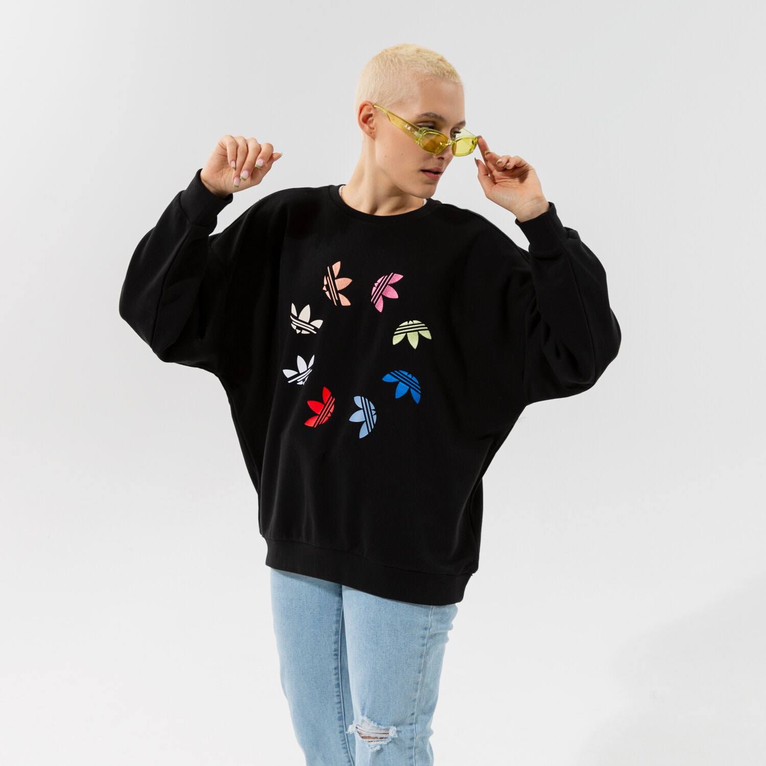 Bluza damska ADIDAS BLUZA SWEATSHIRT H36845 CZARNY