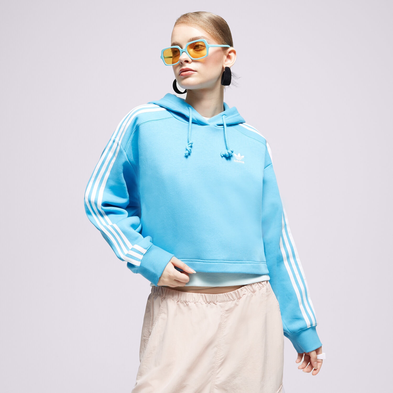 Bluza damska ADIDAS BLUZA Z KAPTUREM HC2014 HC2014 NIEBIESKI