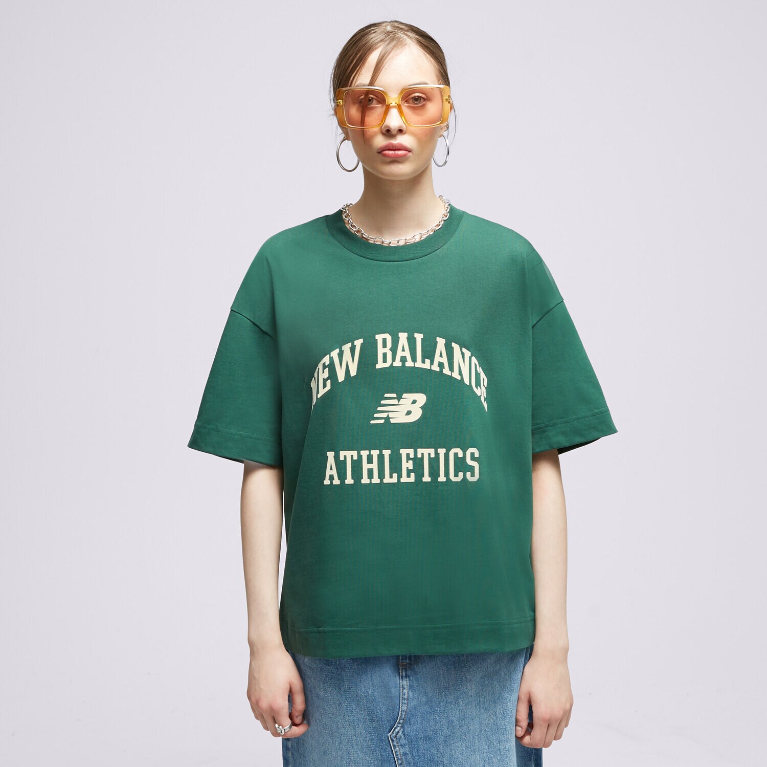 Koszulka, t-shirt damski NEW BALANCE T-SHIRT NB ATHLETICS VARSITY BOY WT33551NWG MULTICOLOR