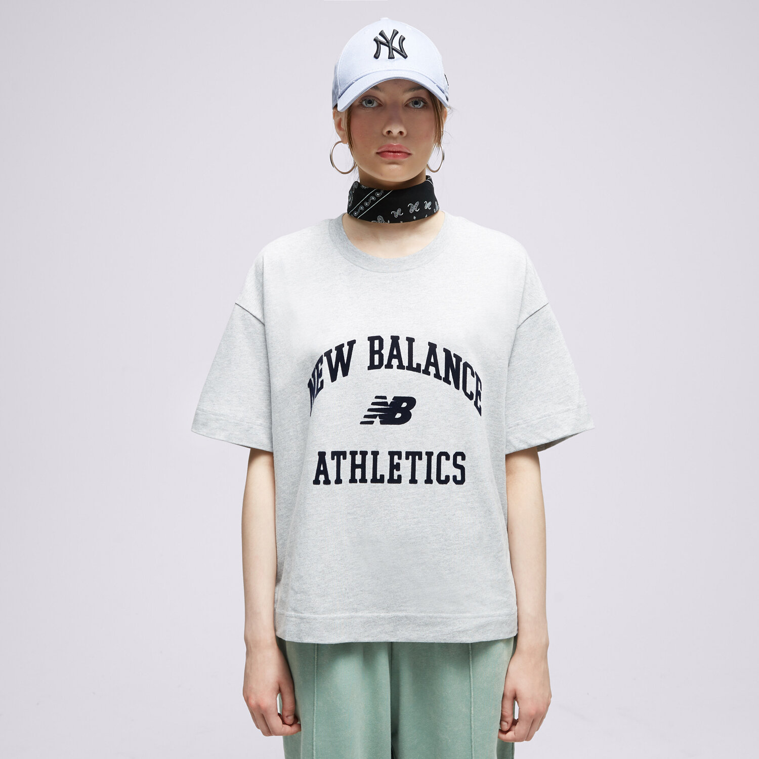 Koszulka, t-shirt damski NEW BALANCE T-SHIRT NB ATHLETICS VARSITY BOY WT33551AG MULTICOLOR