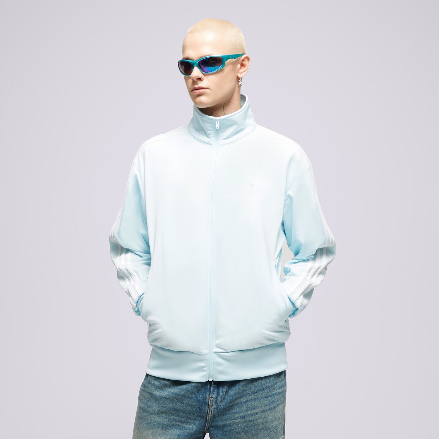 Bluza męska ADIDAS BLUZA ROZPINANA FBIRD TT HL9341 NIEBIESKI