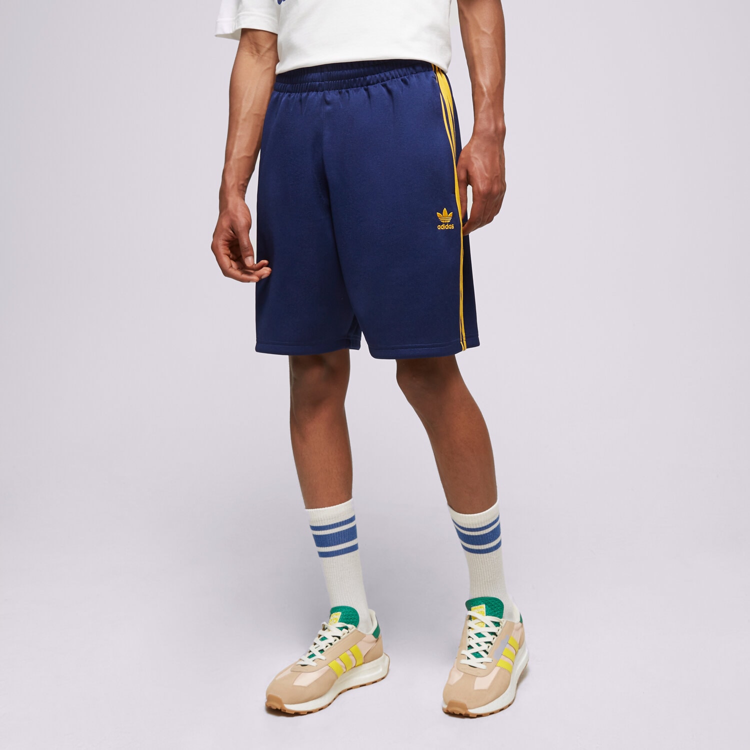 Krótkie spodenki, szorty męskie ADIDAS SZORTY CL+ SHORT IM4459 GRANATOWY