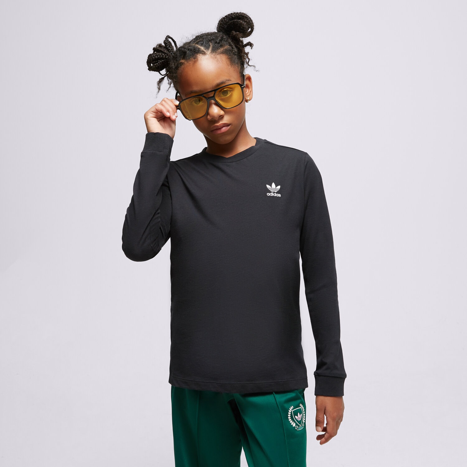 Koszulka, t-shirt dla dzieci ADIDAS T SHIRT LS U IL2484 CZARNY