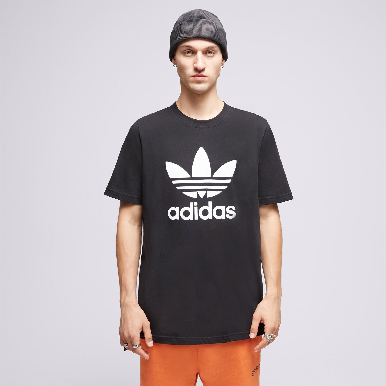 Koszulka, t-shirt sportowy męski ADIDAS T SHIRT TREFOIL IM4410 CZARNY