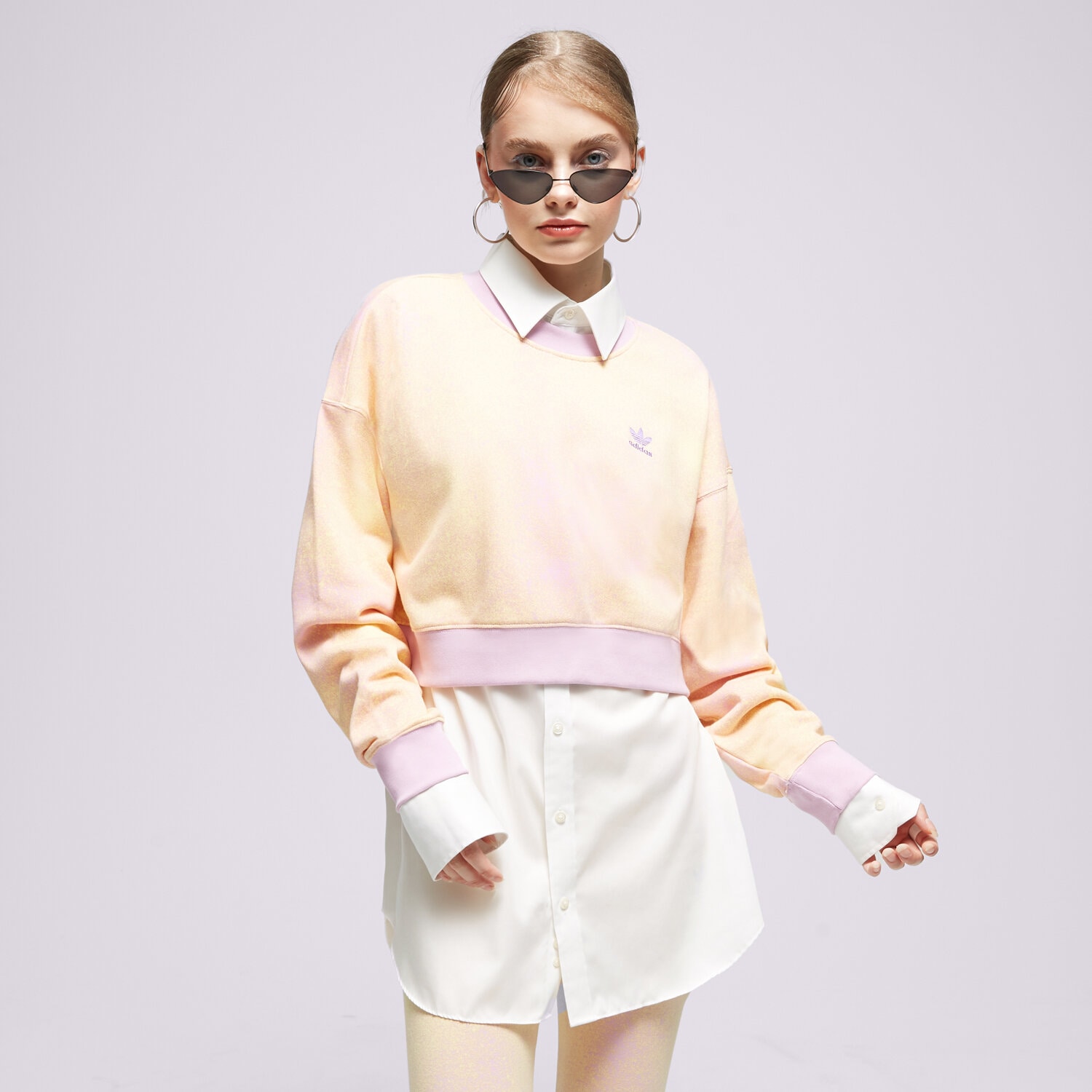 Bluza damska ADIDAS BLUZA AOP SWEATER HL6599 MULTICOLOR