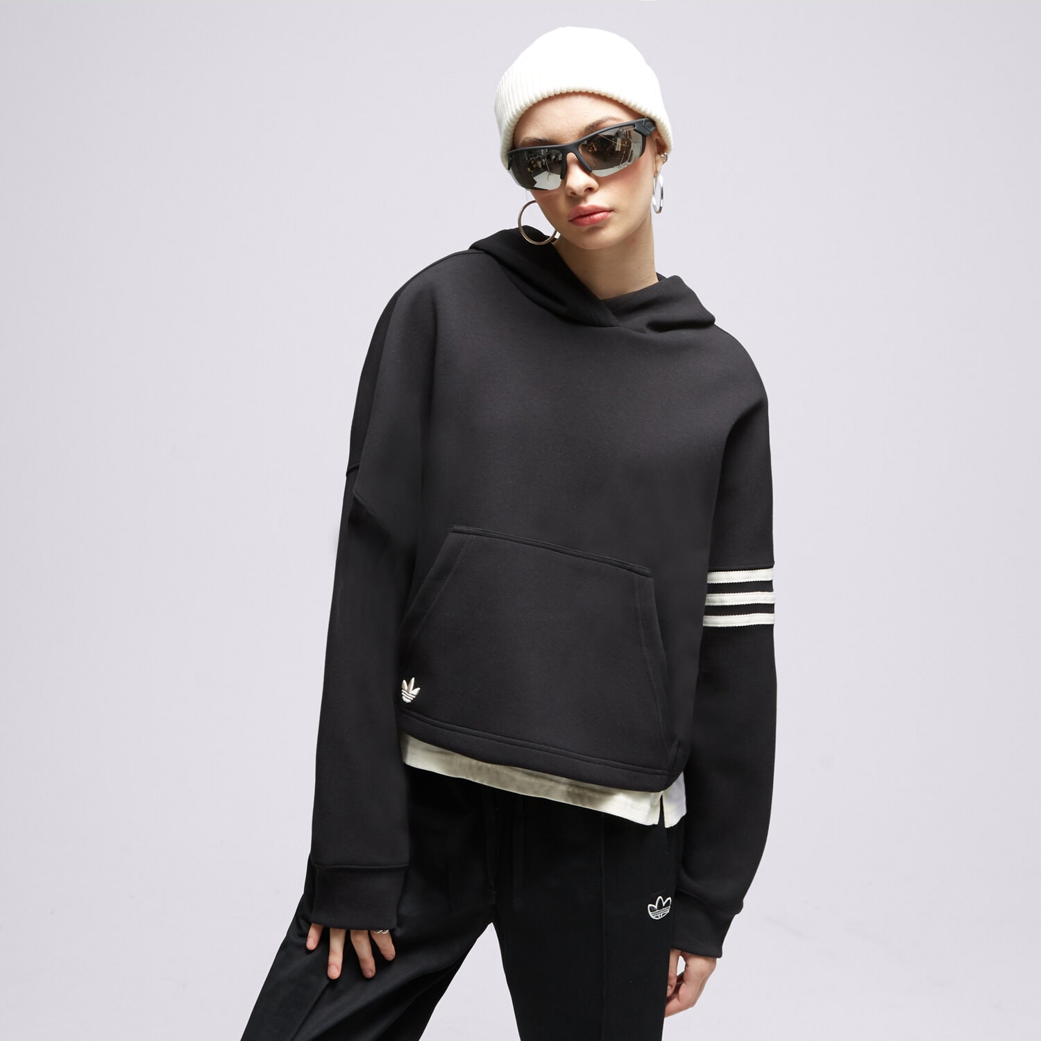 Bluza damska ADIDAS BLUZA Z KAPTUREM HOODIE IB5922 CZARNY