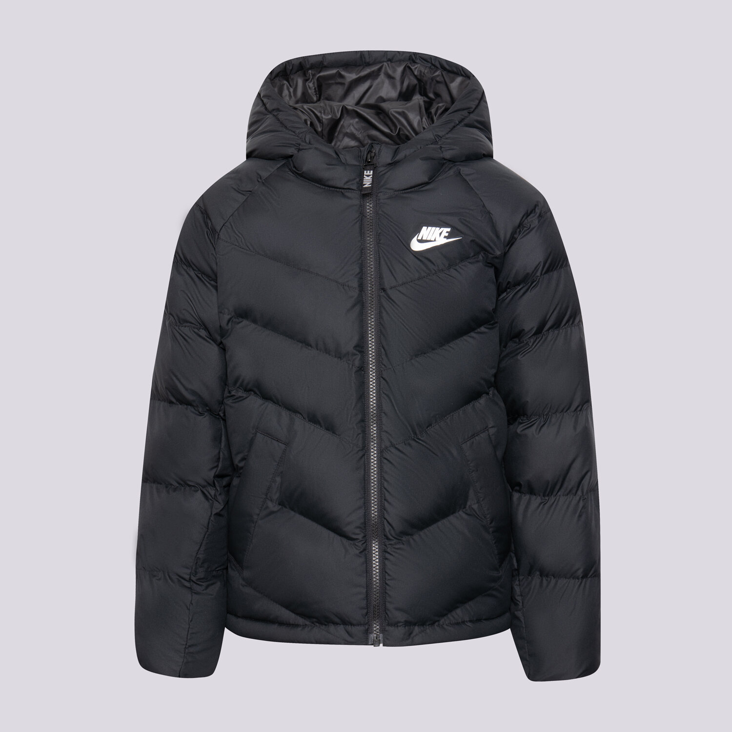 Dziecięca kurtka przejściowa (wiosenna/jesienna) NIKE SPORTSWEAR PADDED JACKET JUNIOR BOY DX1264-013 CZARNY