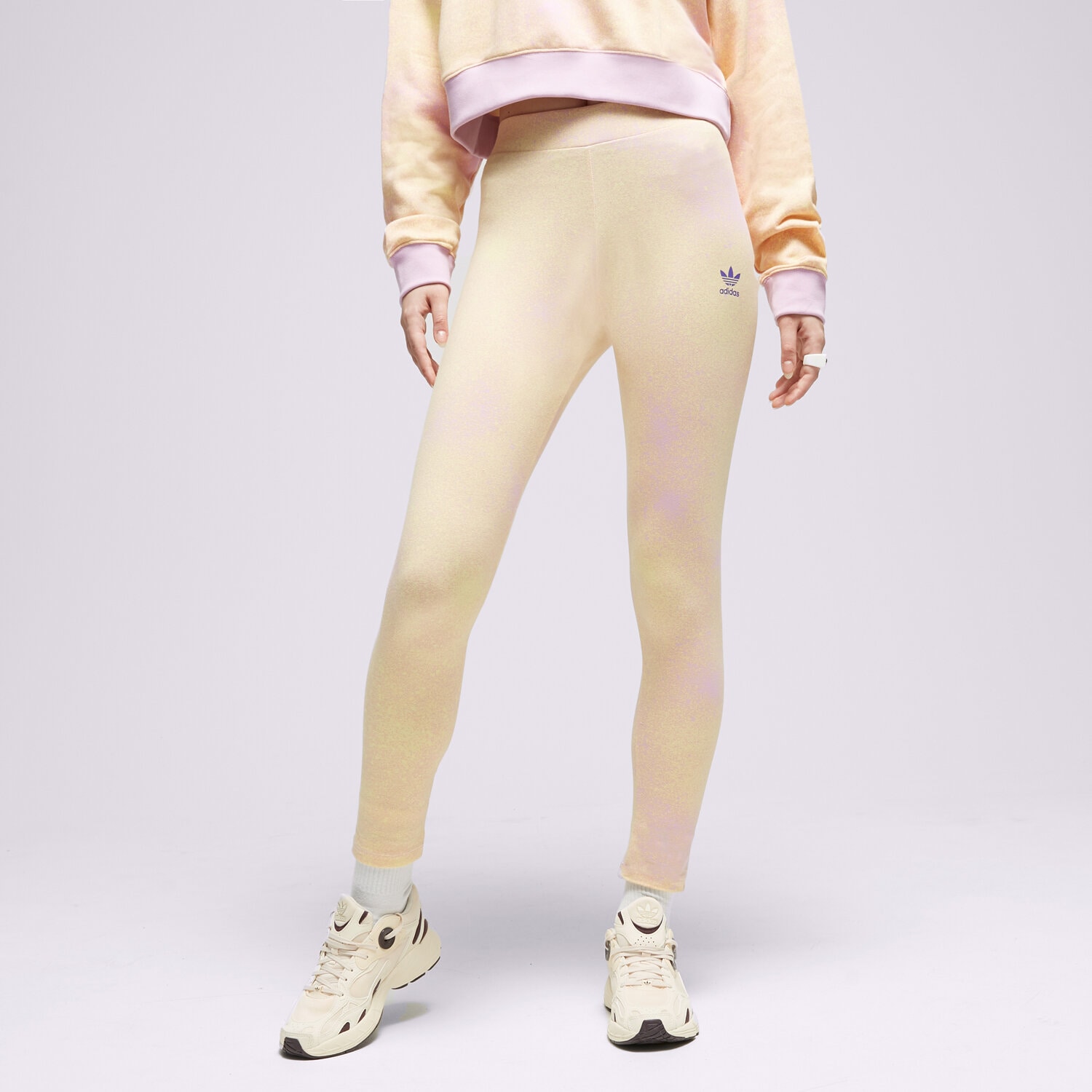 Spodnie sportowe damskie ADIDAS LEGGINGS 7/8 LEGGINGS HL6617 MULTICOLOR