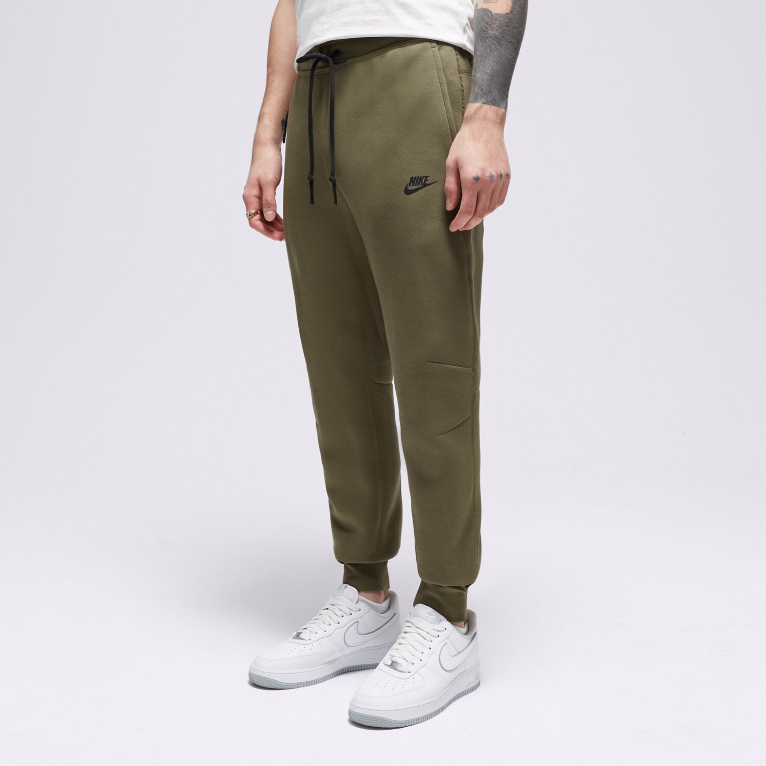 Spodnie sportowe męskie NIKE SPODNIE M NK TCH FLC JGGR FB8002-222 KHAKI