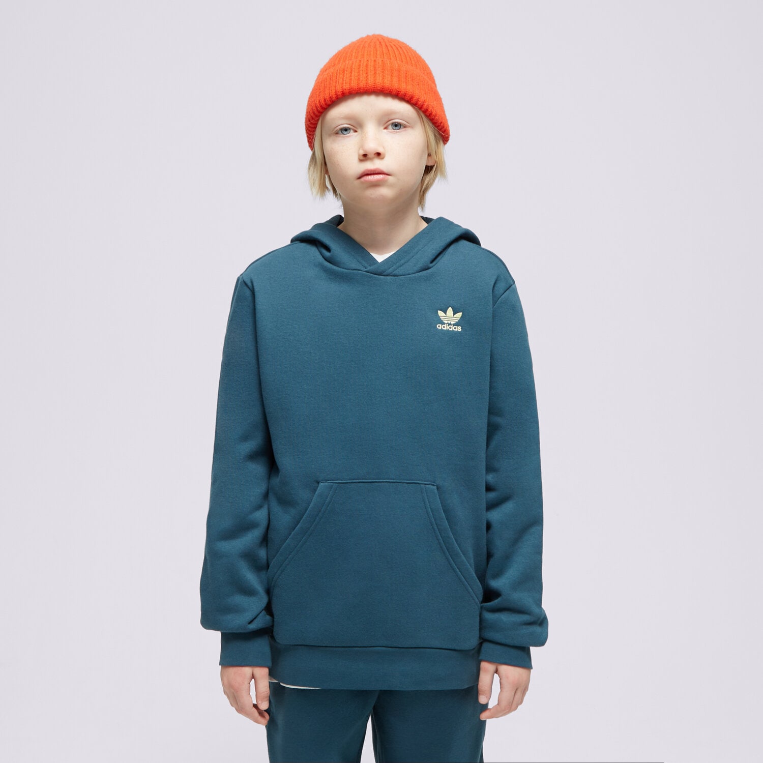 Sportowa bluza dziecięca ADIDAS BLUZA Z KAPTUREM HOODIE BOY IJ9717 GRANATOWY