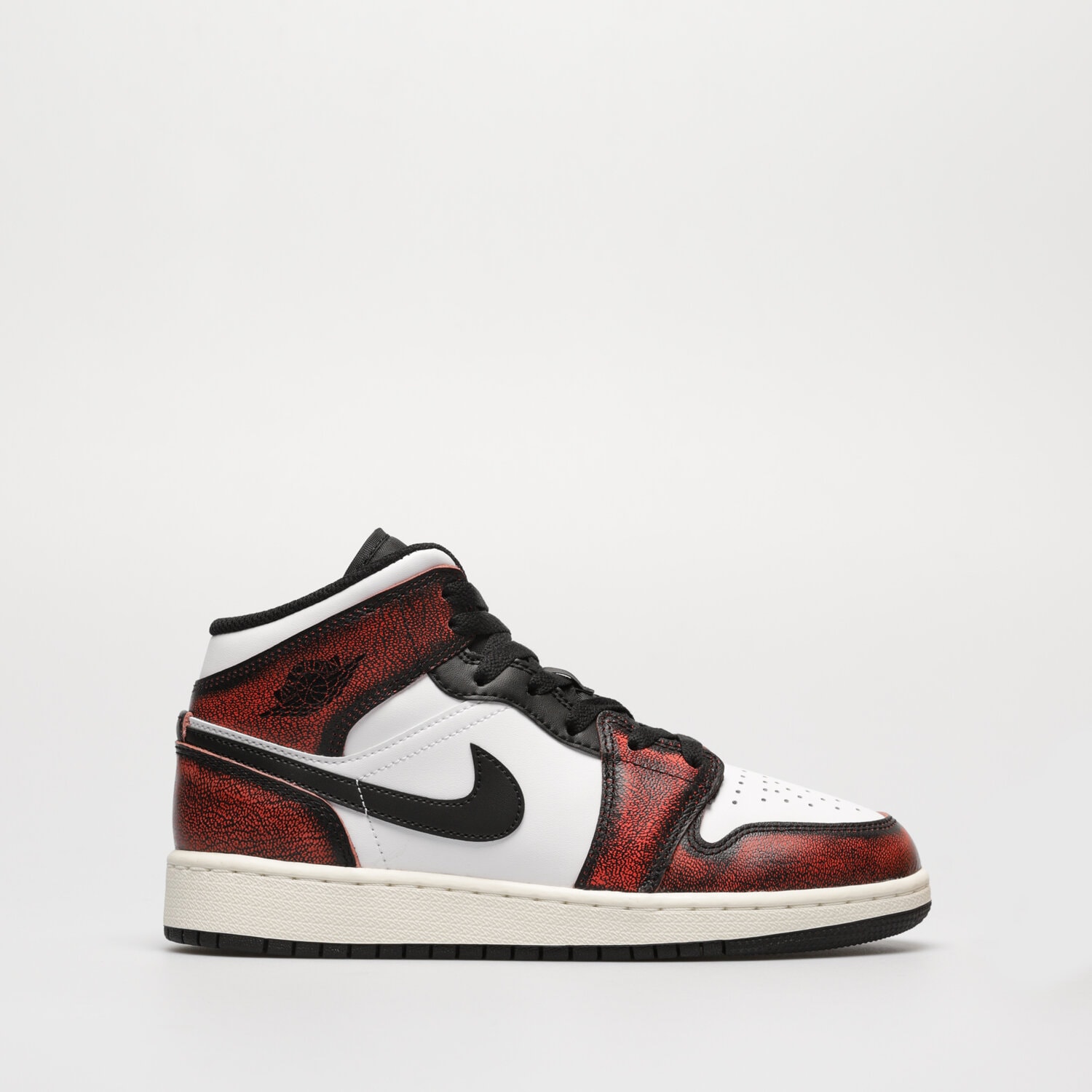Buty sneakersy dla dzieci AIR JORDAN 1 MID SE FB0568-006 CZERWONY
