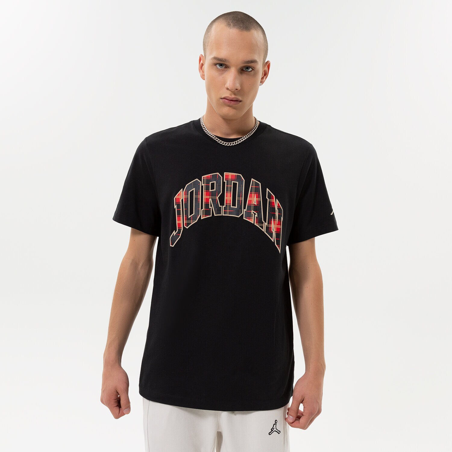 Koszulka, t-shirt sportowy męski JORDAN T-SHIRT M J BRAND HOL CREW DV1433-010 CZARNY