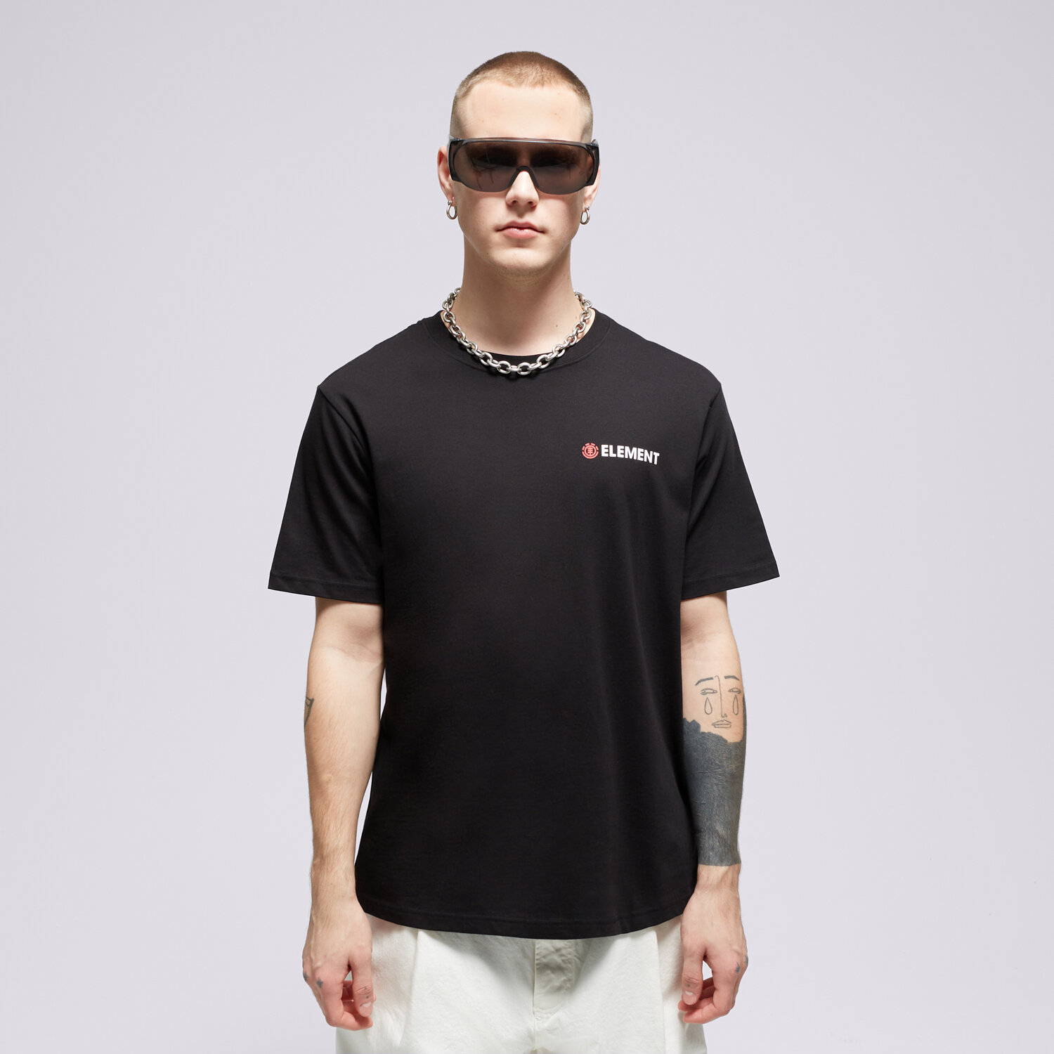 Koszulka, t-shirt sportowy męski ELEMENT T-SHIRT BLAZIN CHEST SS ELYZT00264-FBK CZARNY
