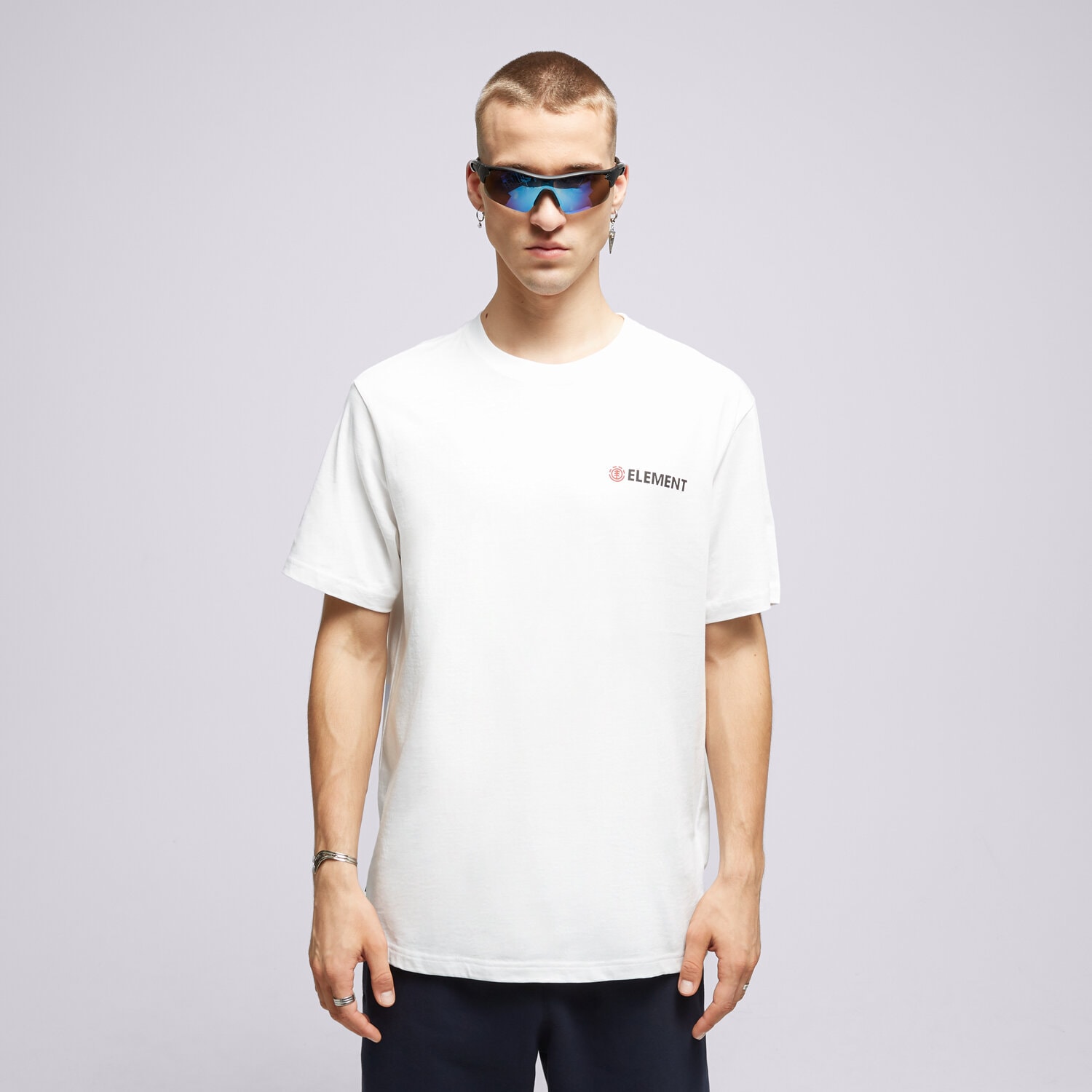 Koszulka, t-shirt sportowy męski ELEMENT T-SHIRT BLAZIN CHEST SS ELYZT00264-WBB0 BIAŁY
