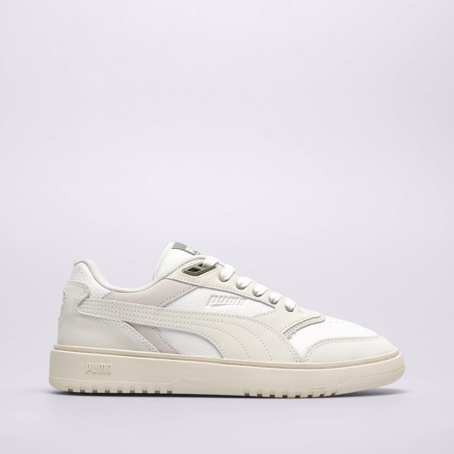 Buty sneakersy męskie PUMA DOUBLECOURT MIX 39328501 BIAŁY