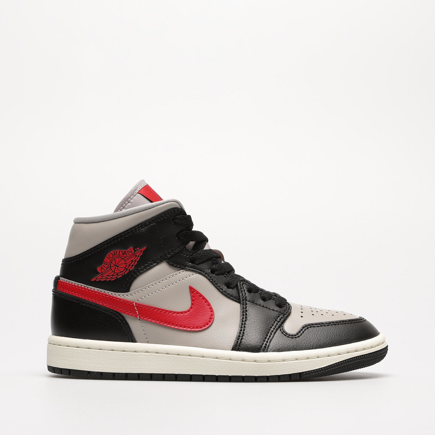 Buty sneakersy damskie WMNS AIR JORDAN 1 MID BQ6472-060 SZARY