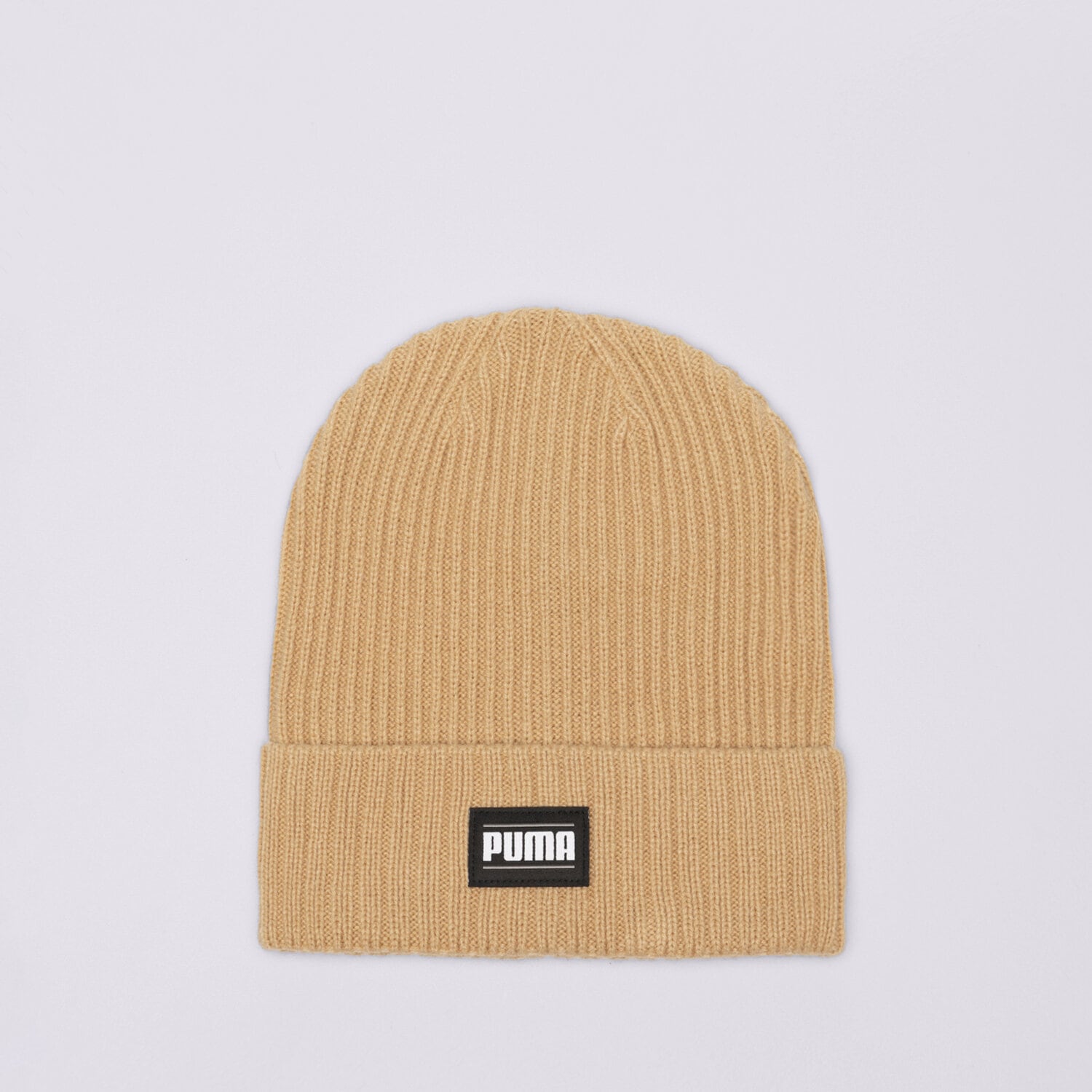 Czapka zimowa dla dzieci PUMA CZAPKA RIBBED CLASSIC CUFF BEANIE 024038 07 BEŻOWY